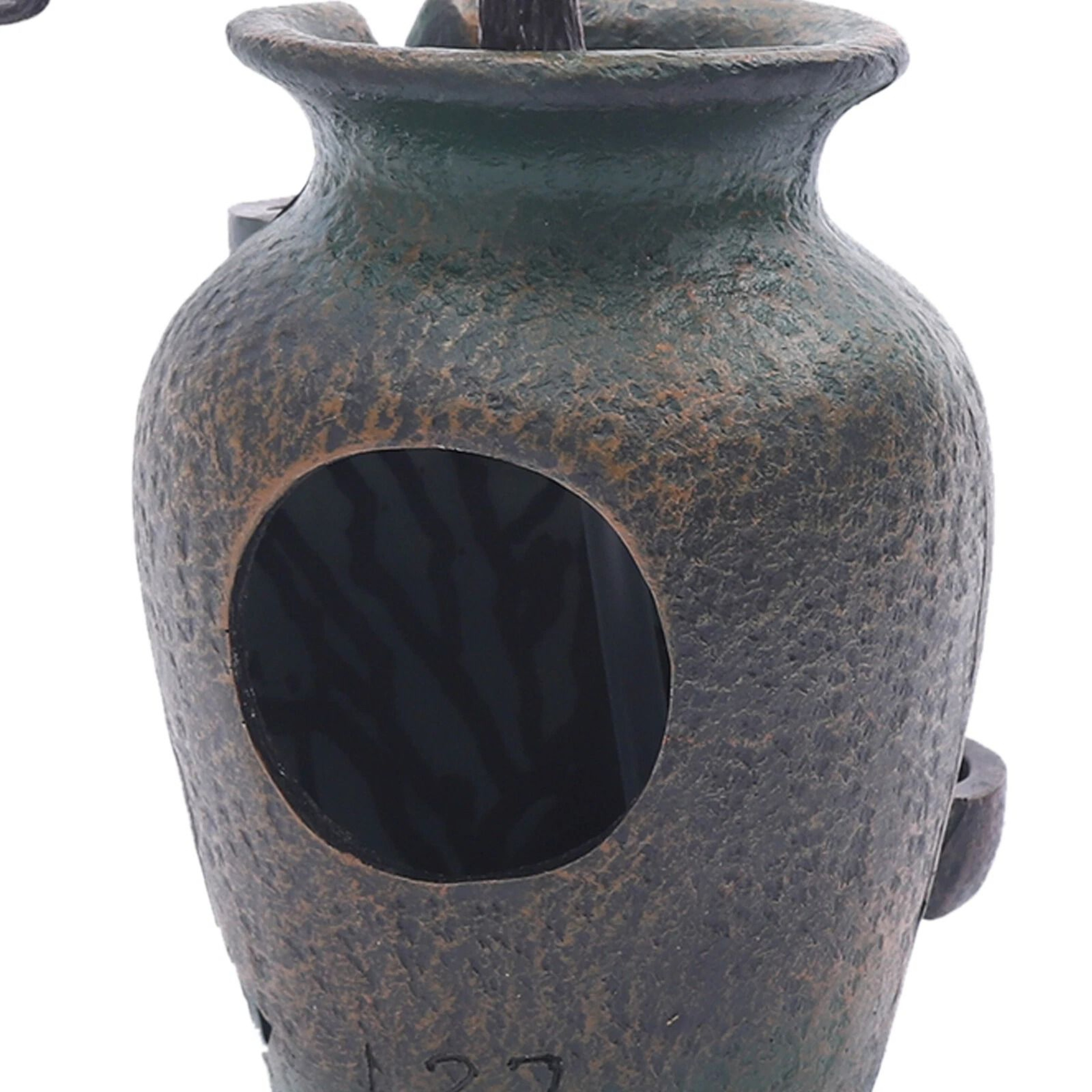 Indoor Water Fountain Flower Vase Tabletop Fountain For Feng Shui Decor 5