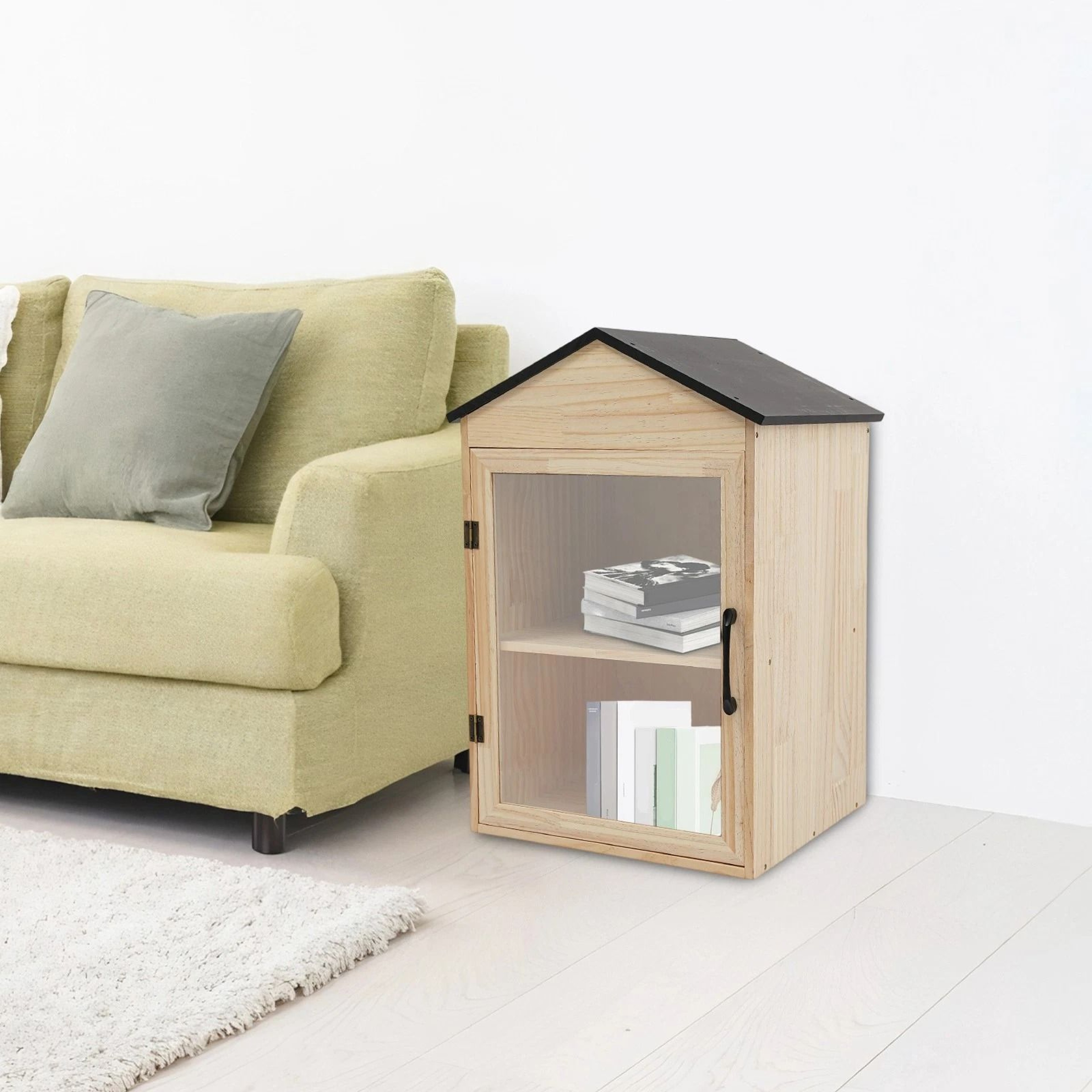 Outdoor Library Box Wooden Book Exchange Cabinet For Neighborhood Sharing 2
