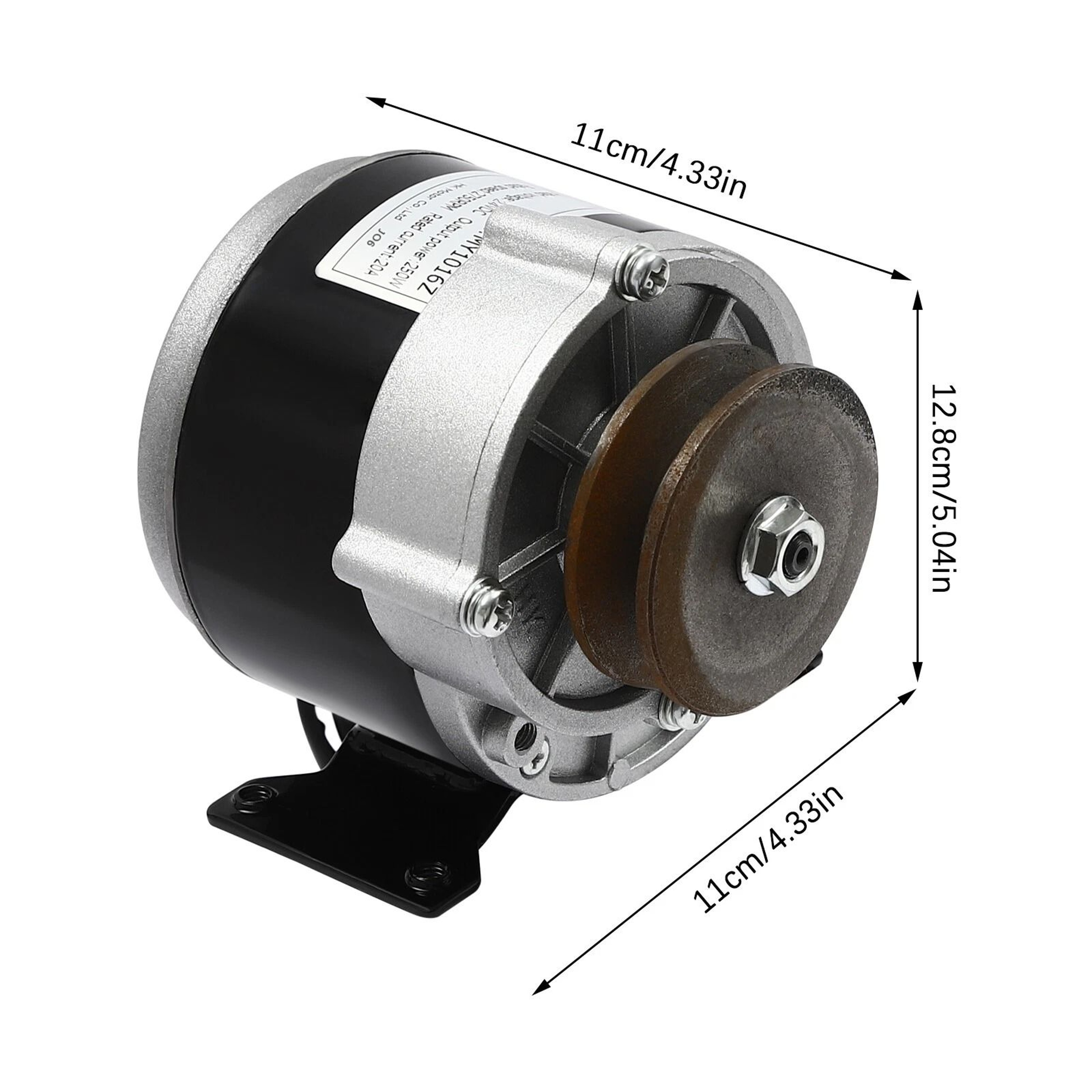 DC Gear Reduction Motor With Belt Pulley For Scooters E Bikes And DIY Power Projects 1