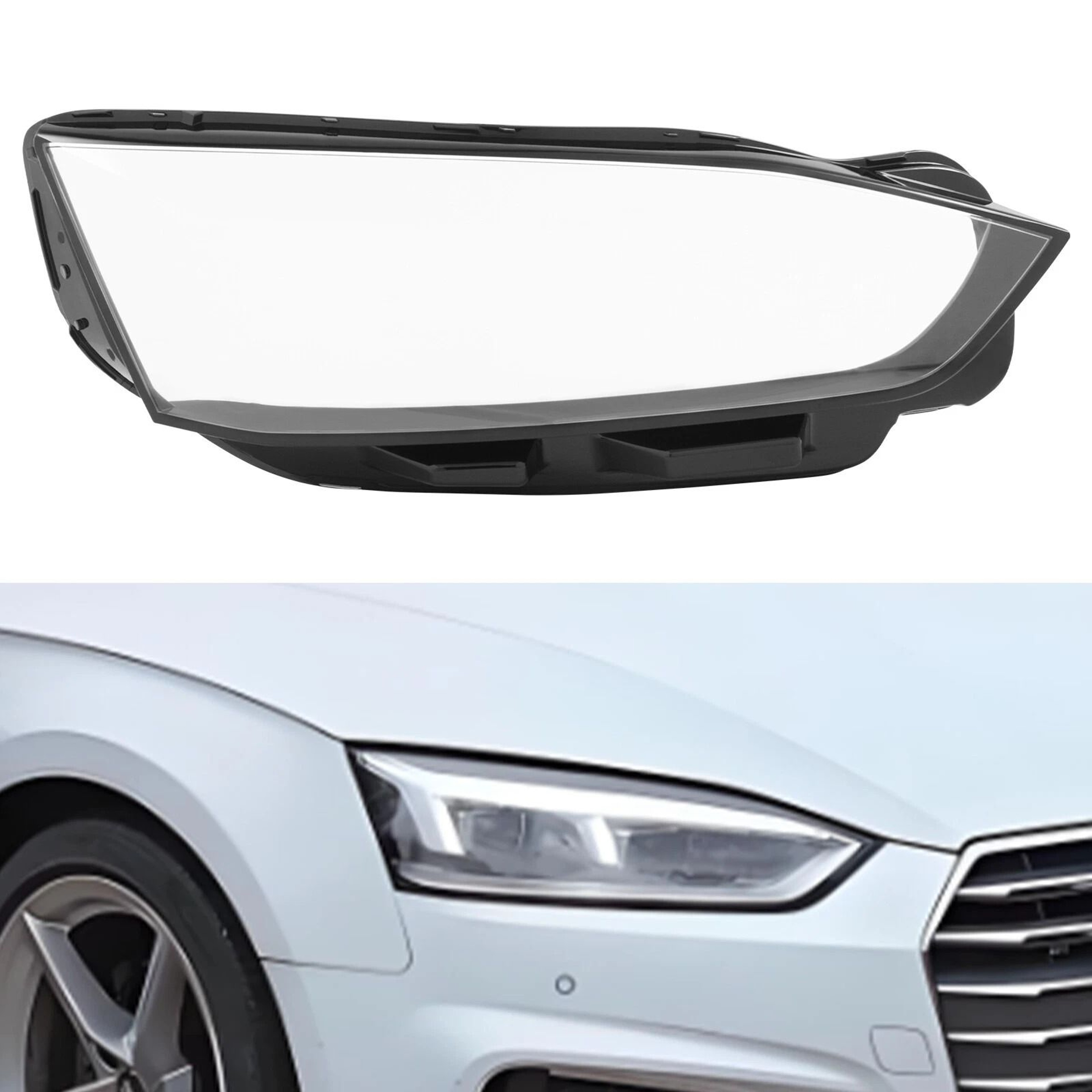 Right Headlight Lens Cover For Audi A5 S5 RS5 9
