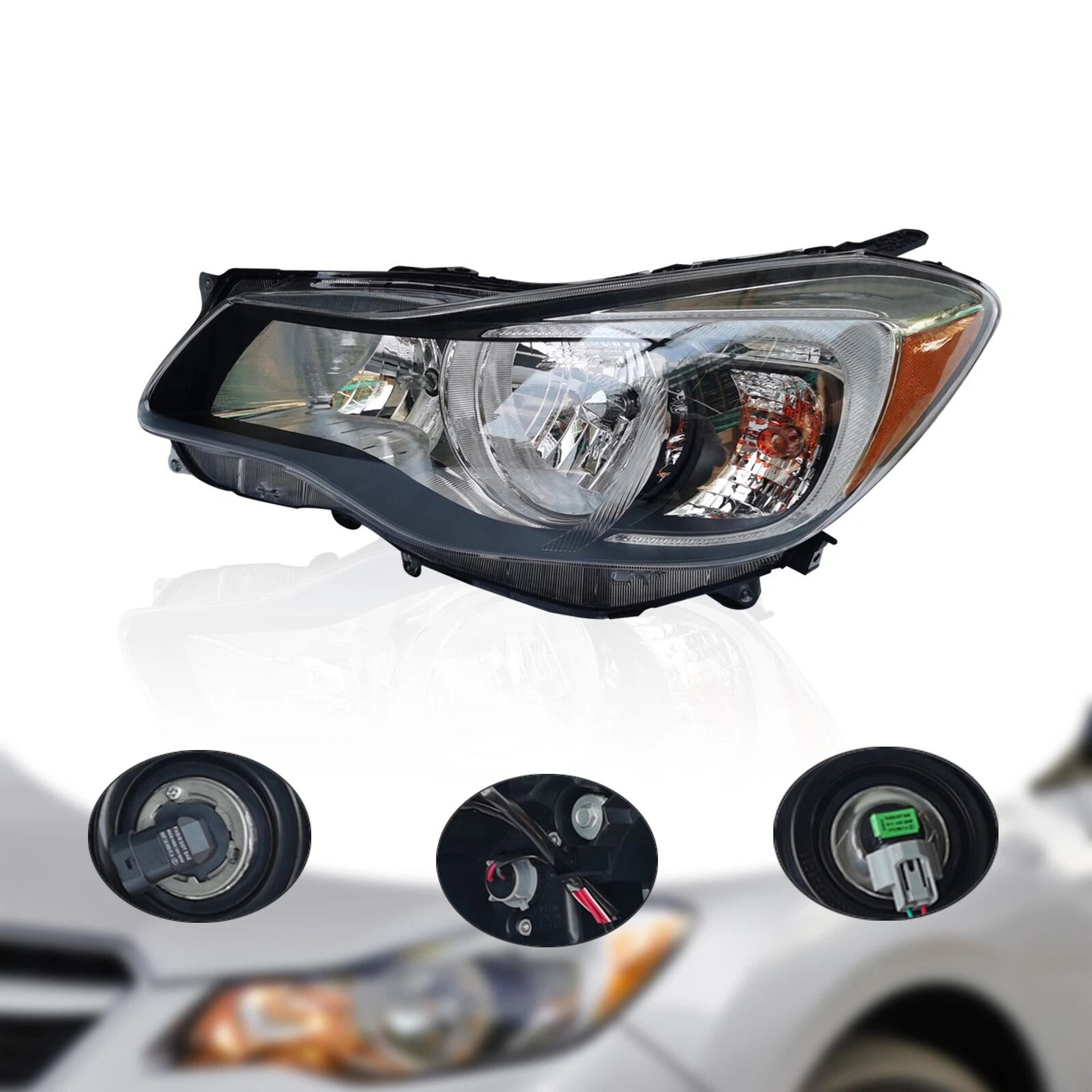 Subaru Impreza Driver Side Halogen Headlight Assembly 2