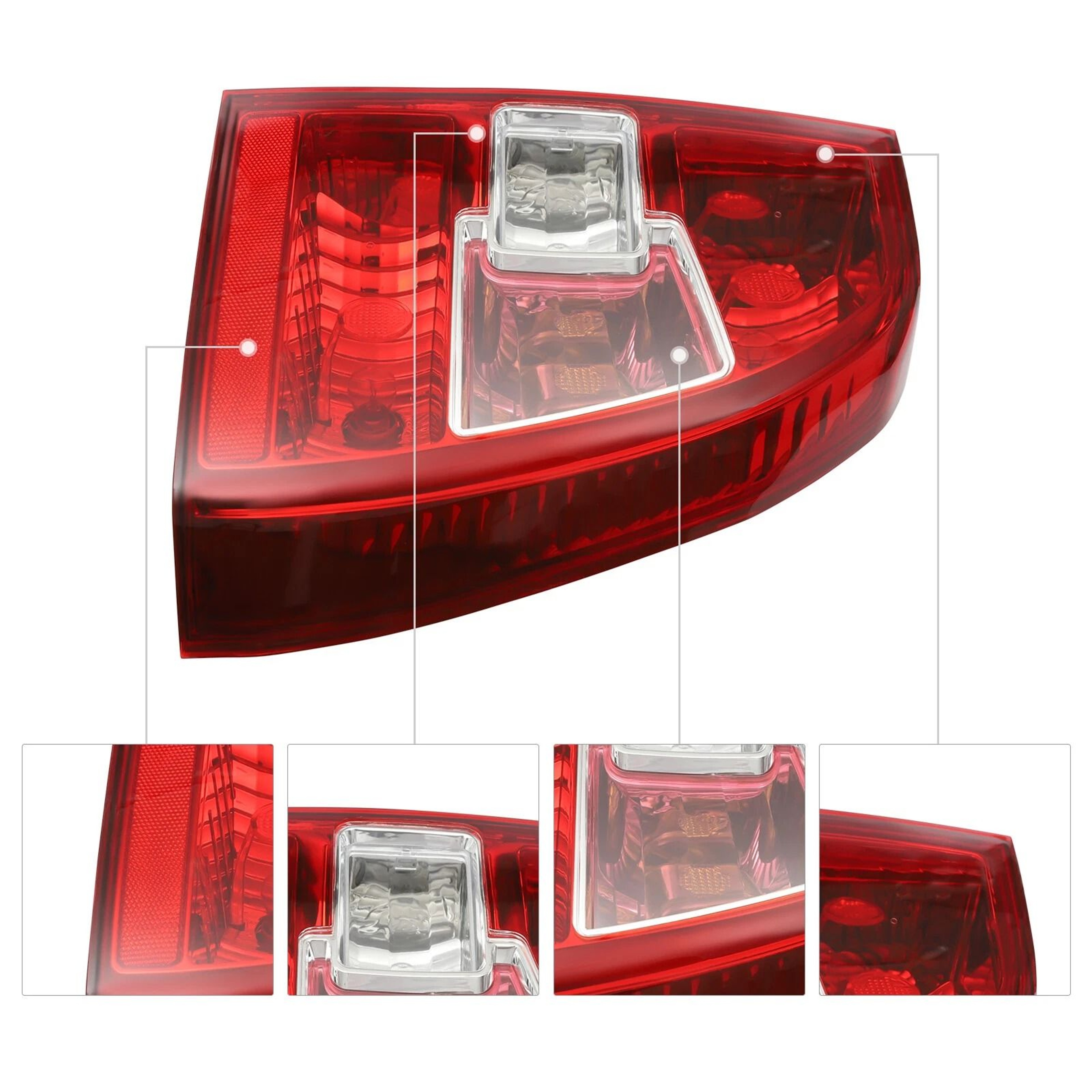 Kia Sportage Passenger Side Tail Light Assembly Halogen RH Rear Brake Lamp 14