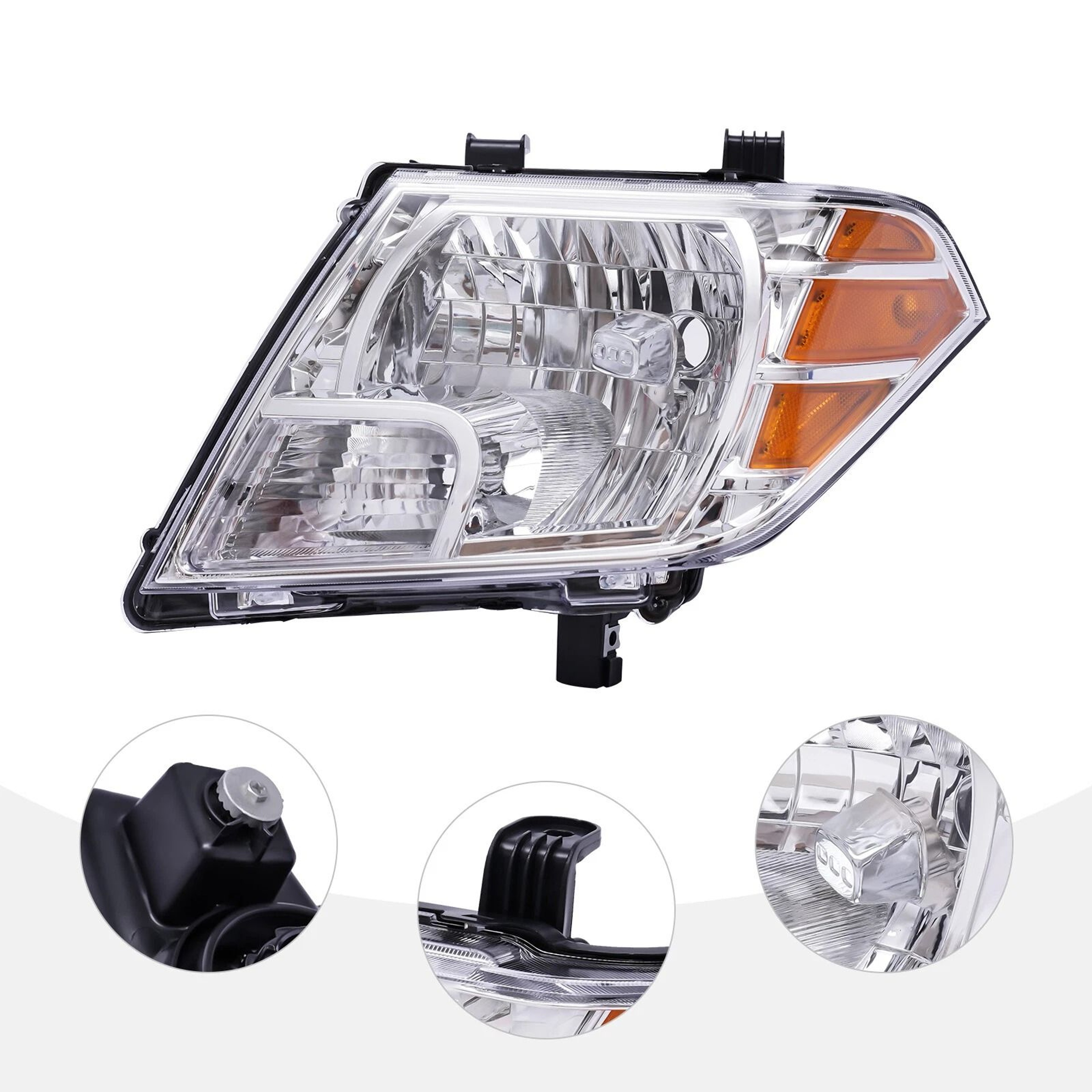 Premium Left Front Halogen Headlight Assembly For Nissan Frontier 0