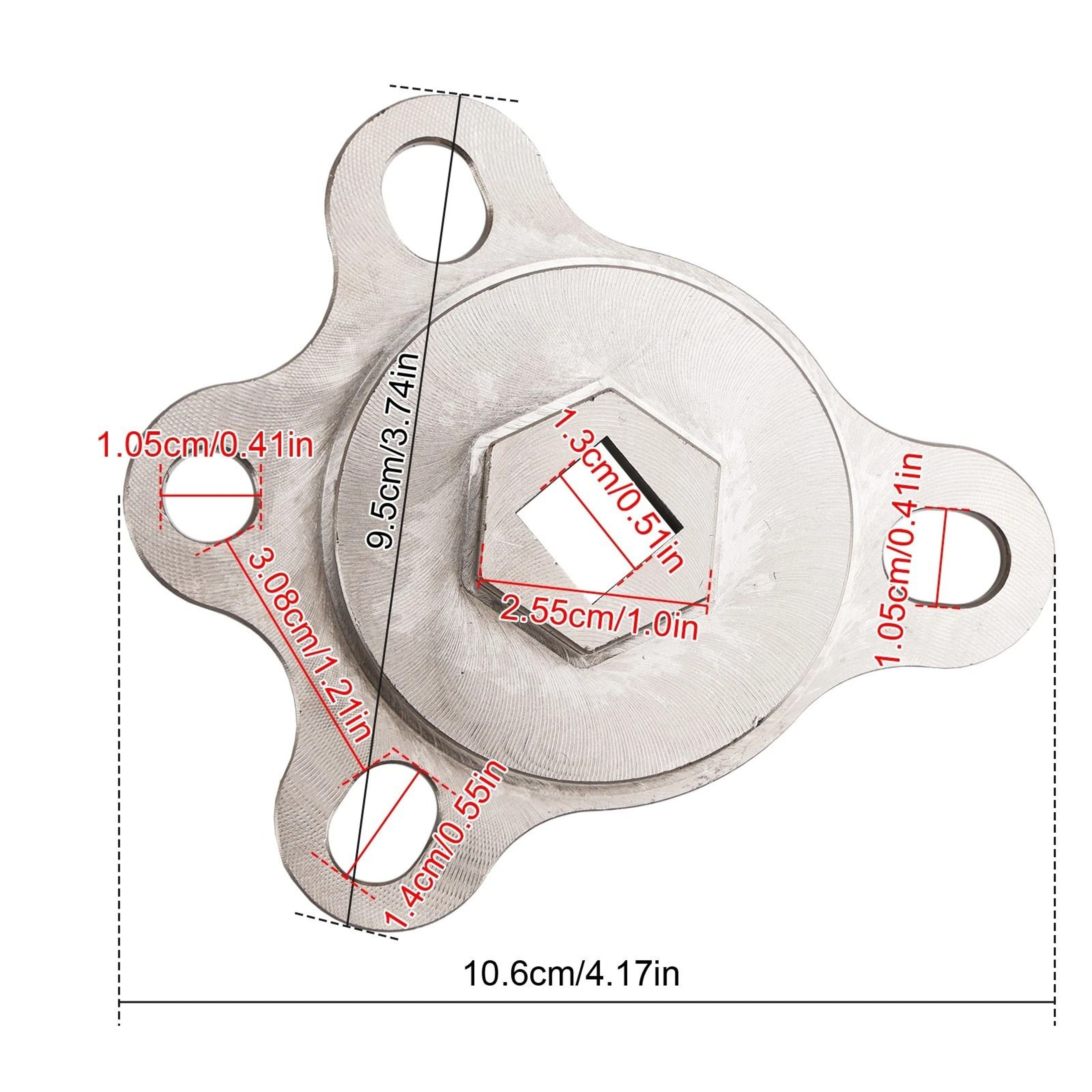 Crankshaft Turning Tool Engine Rotation Adapter For Chevy Ford V8 Engines 10