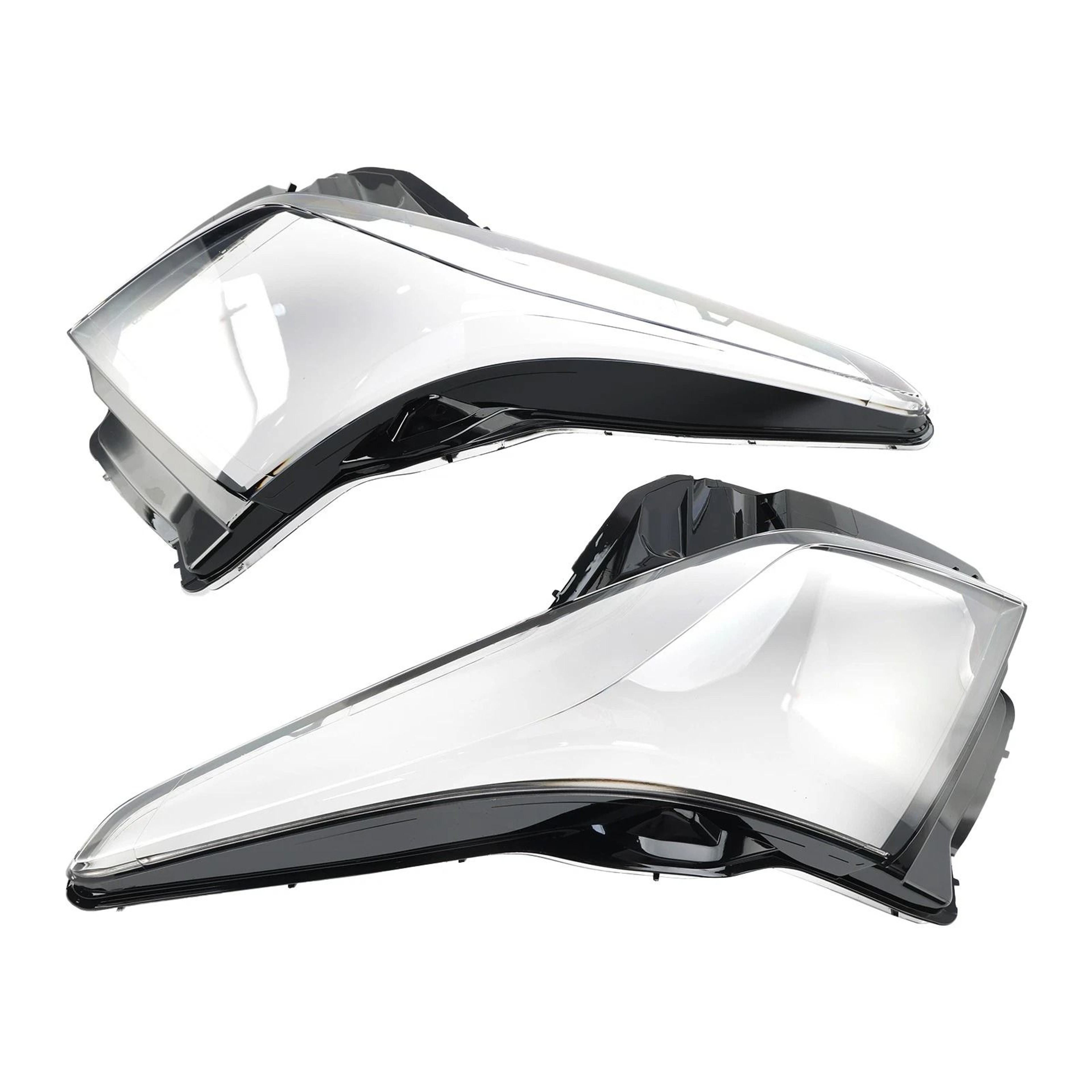 Premium Cadillac ATS Headlight Lens Cover Pair Direct Fit Headlight Replacement Lens 9