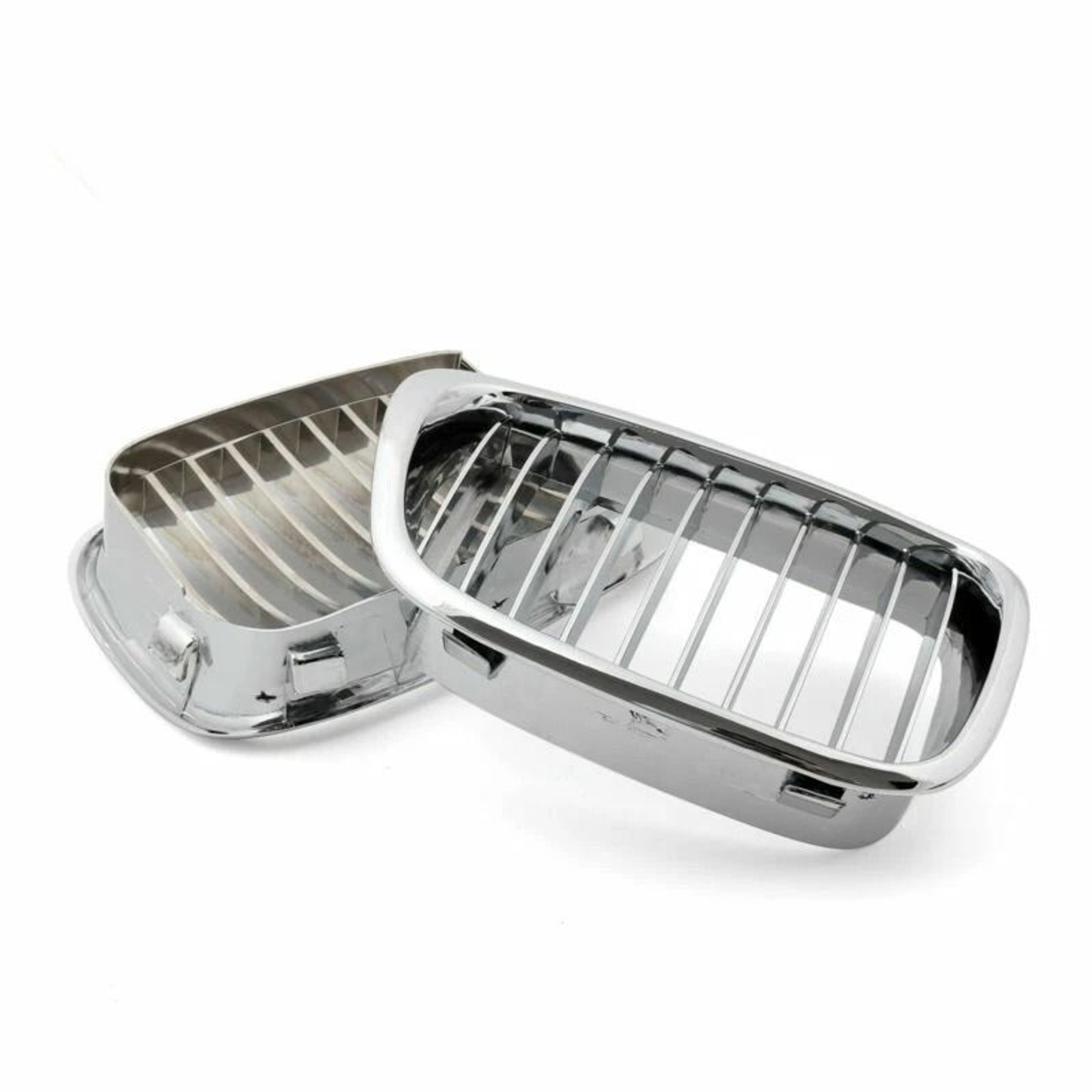 Premium Chrome Front Kidney Grille Mesh Direct Fit BMW E39 5 Series Grille Replacement 1