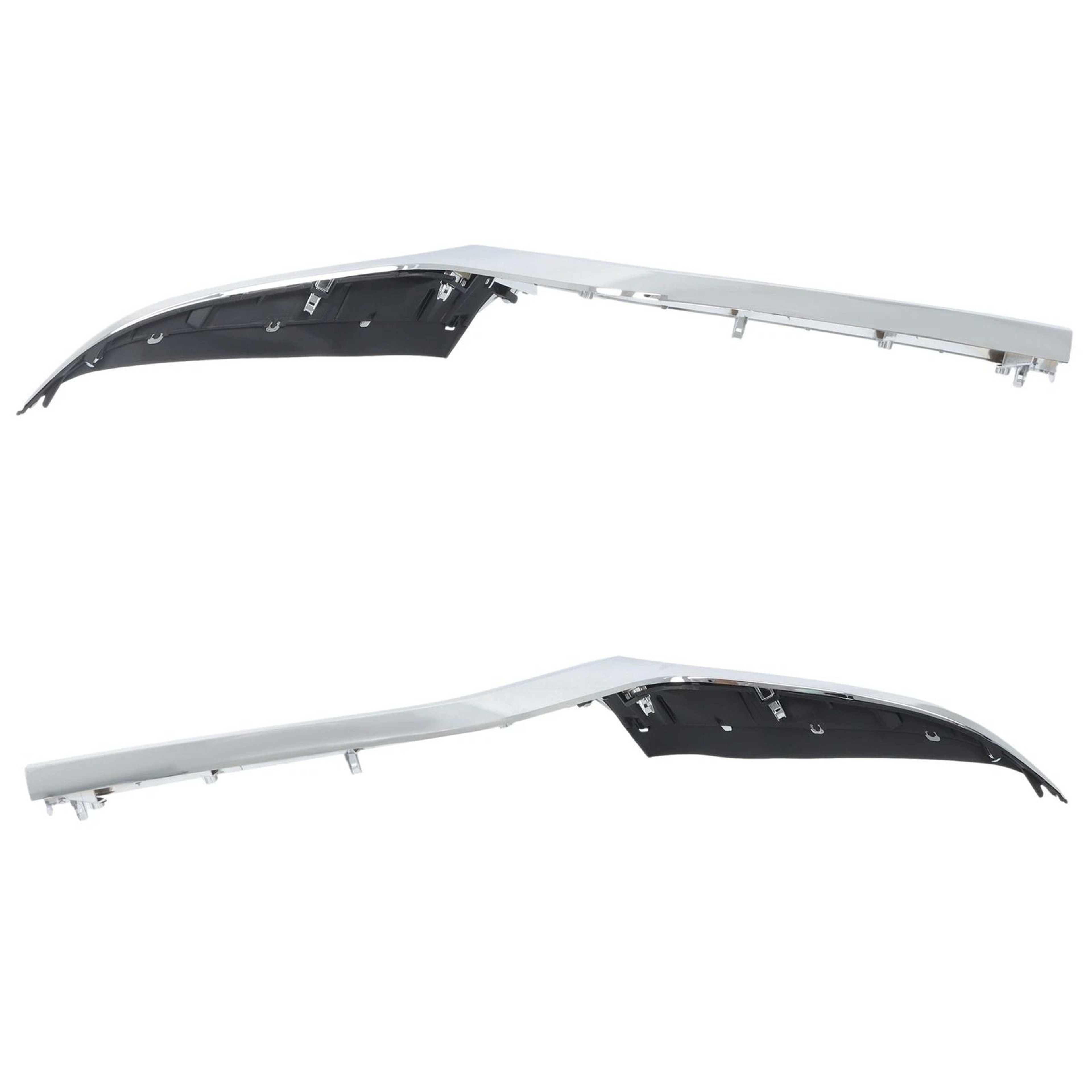 Chrome Front Grille Trims For Mazda Left Right 2 Piece Plastic 13