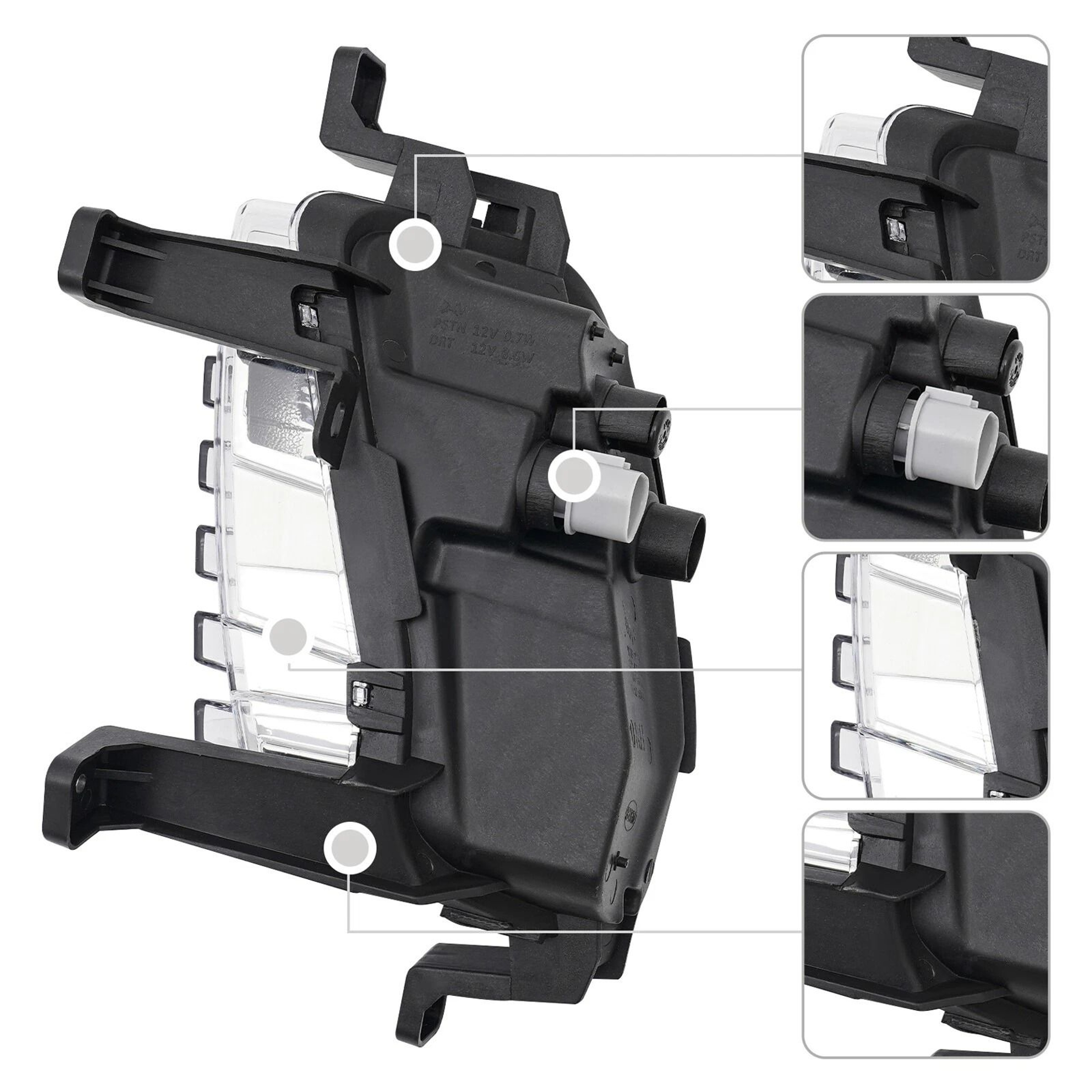 Passenger Side LED Driving Light  Fog Lamp Assembly For Hyundai Sonata Limited 20T 13