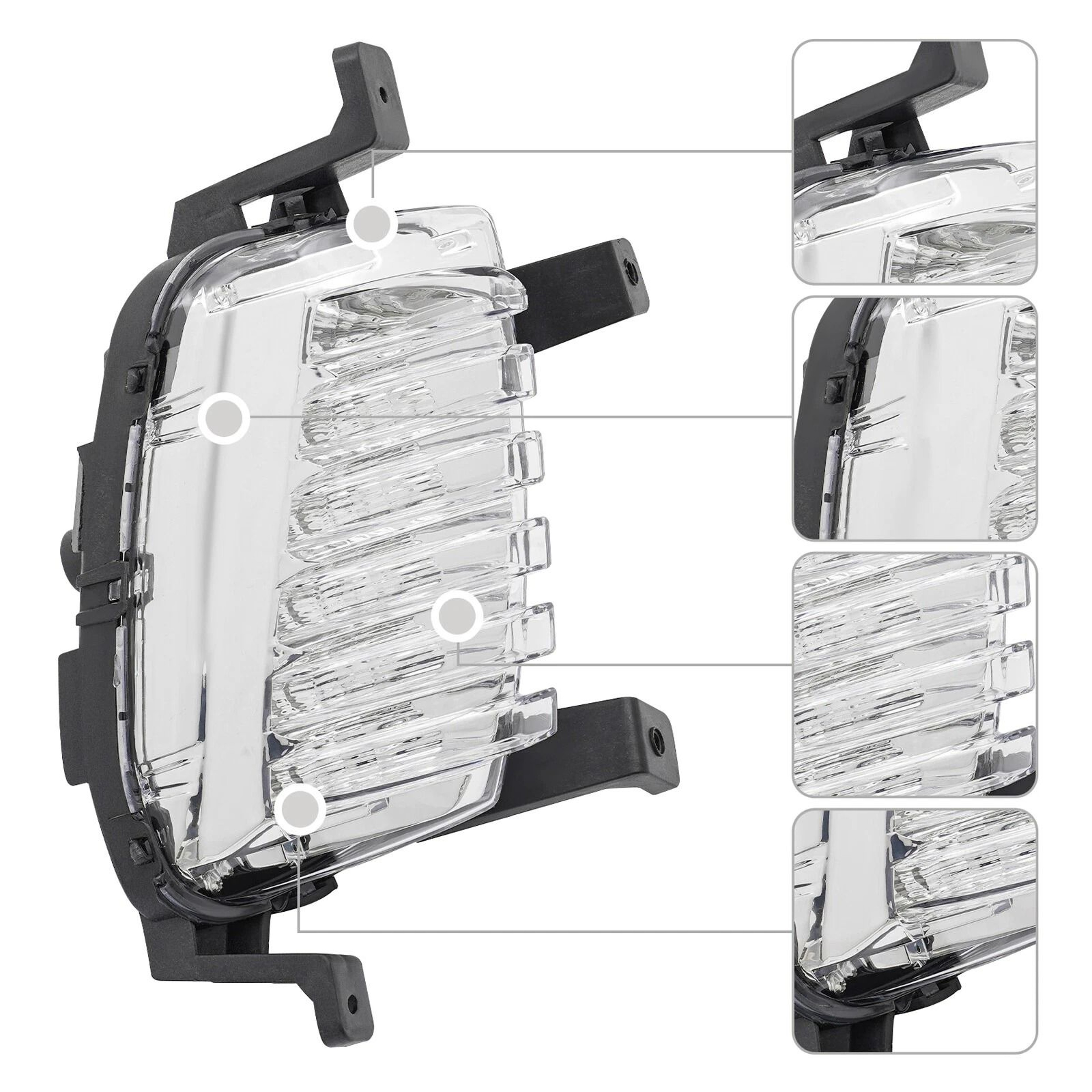 Passenger Side LED Driving Light  Fog Lamp Assembly For Hyundai Sonata Limited 20T 14