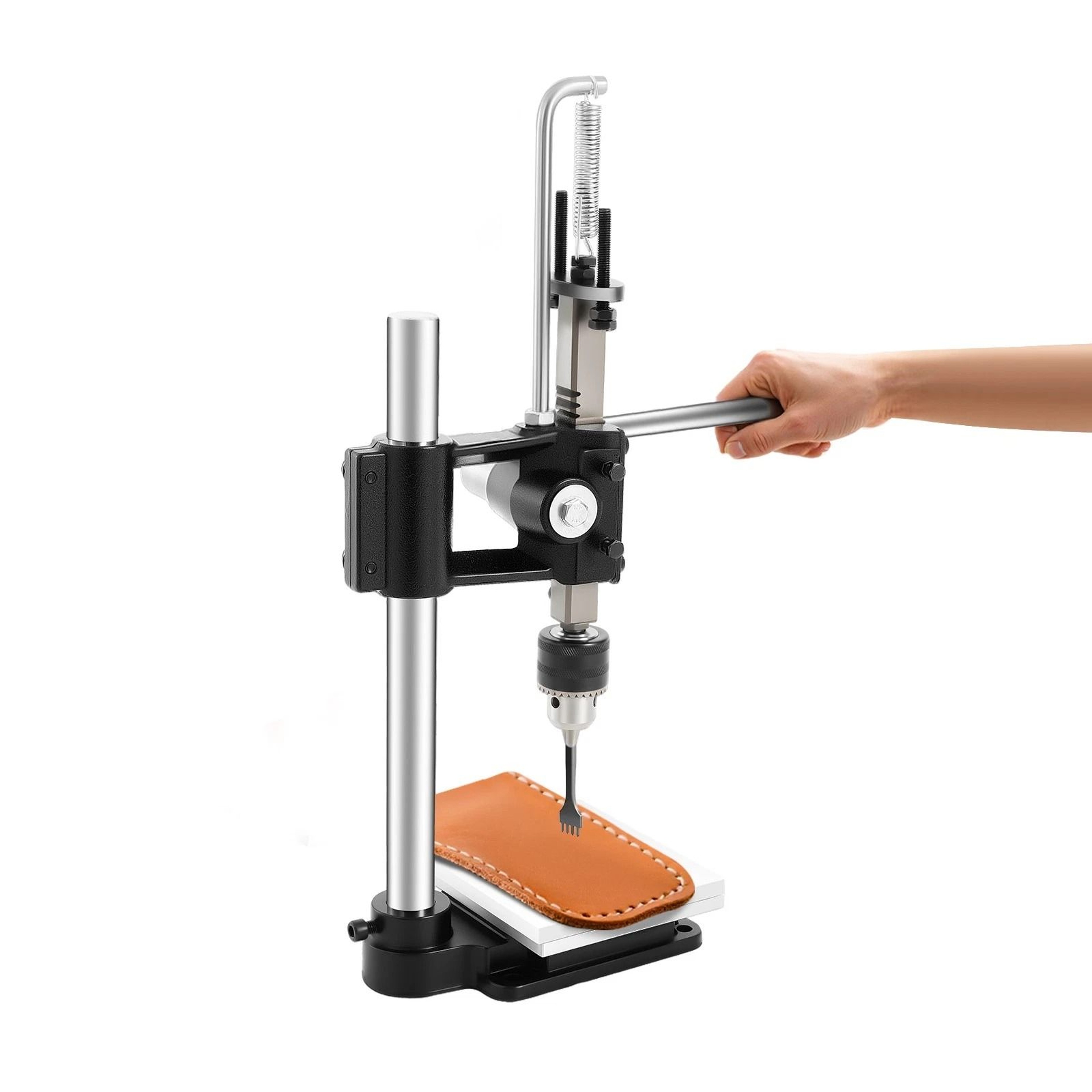 Professional Leather Embossing Machine Manual Stamping Press For Logo Marking Punching  Crafting 4