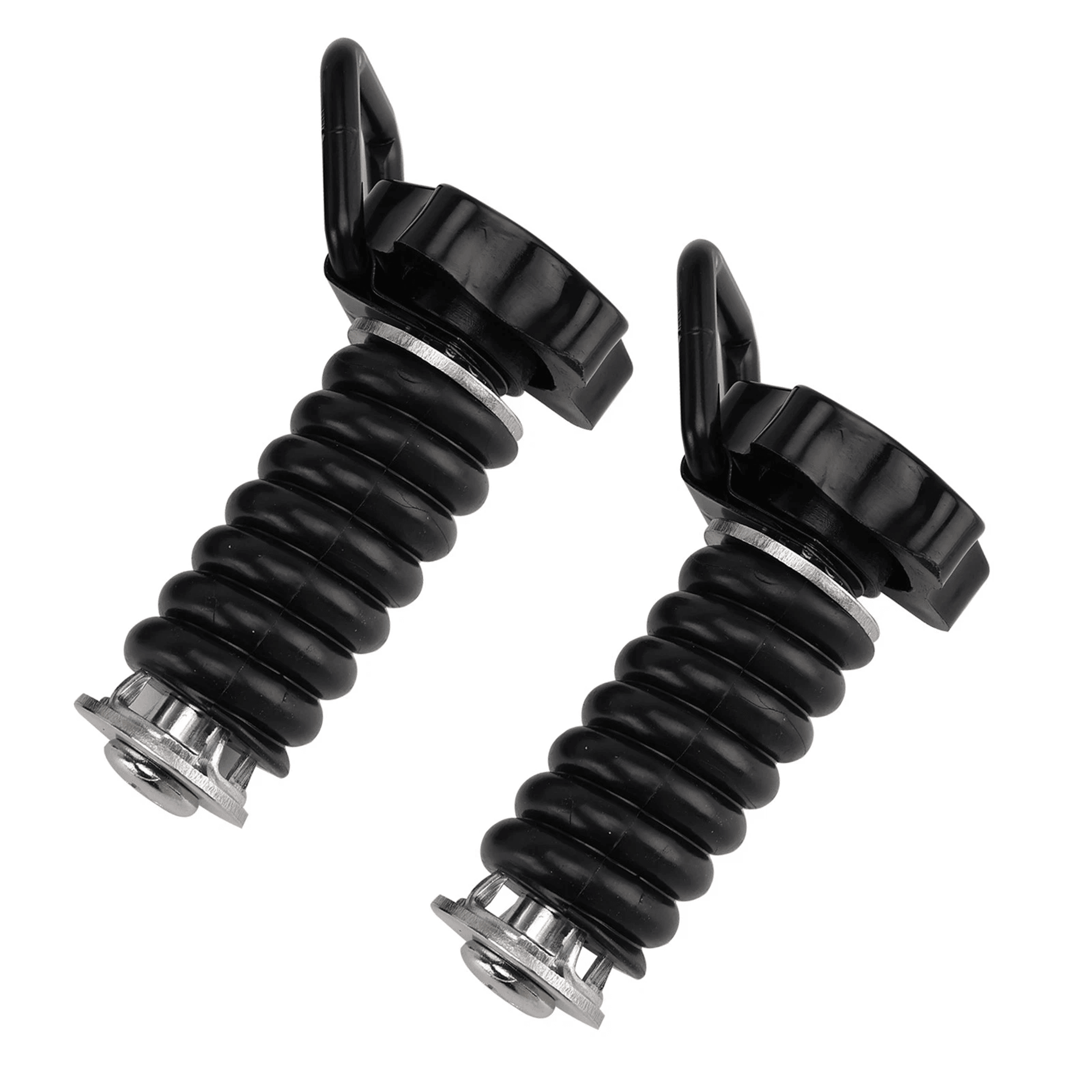 Polaris RZR Tie Down Anchors With D Ring Black UTV Bed Cargo Hooks 0