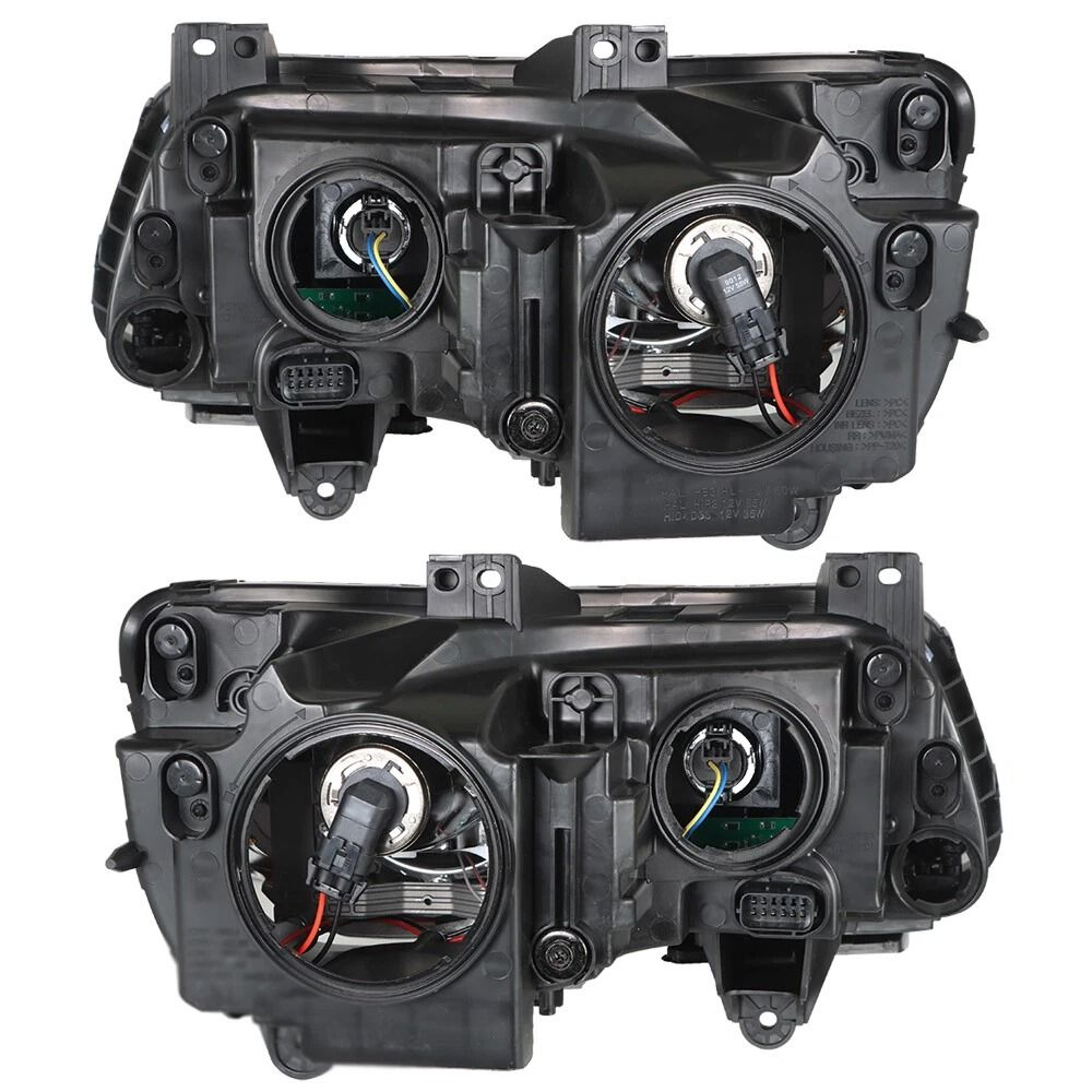 Premium Front Headlight Assembly Pair For Chrysler Direct Replacement Halogen Headlamps 3