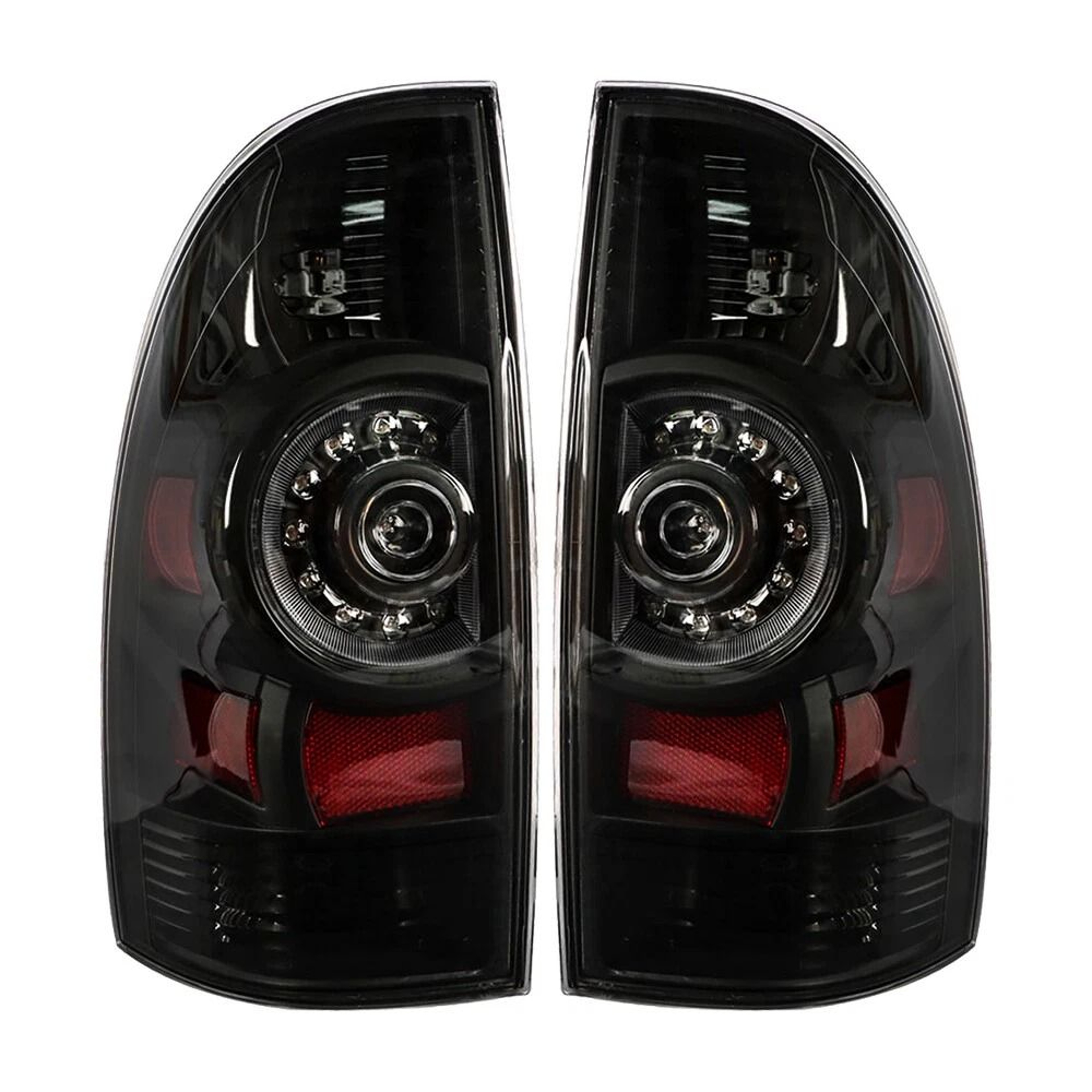 Black Rear Tail Light Assembly Pair For Toyota Tacoma Smoked LED Brake  Signal Upgrade 7