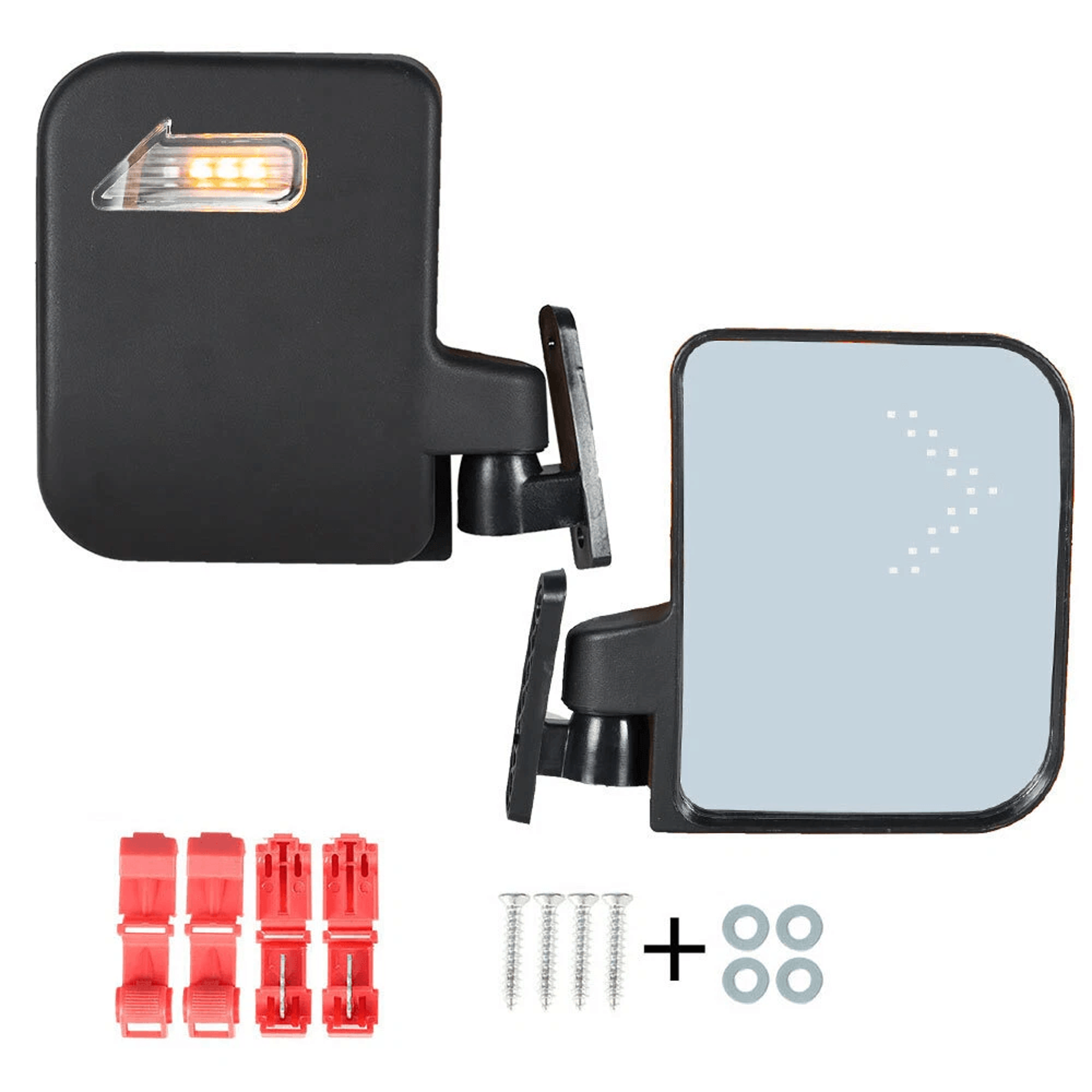 Golf Cart LED Turn Signal Mirrors For EZGO Yamaha Club Car 10