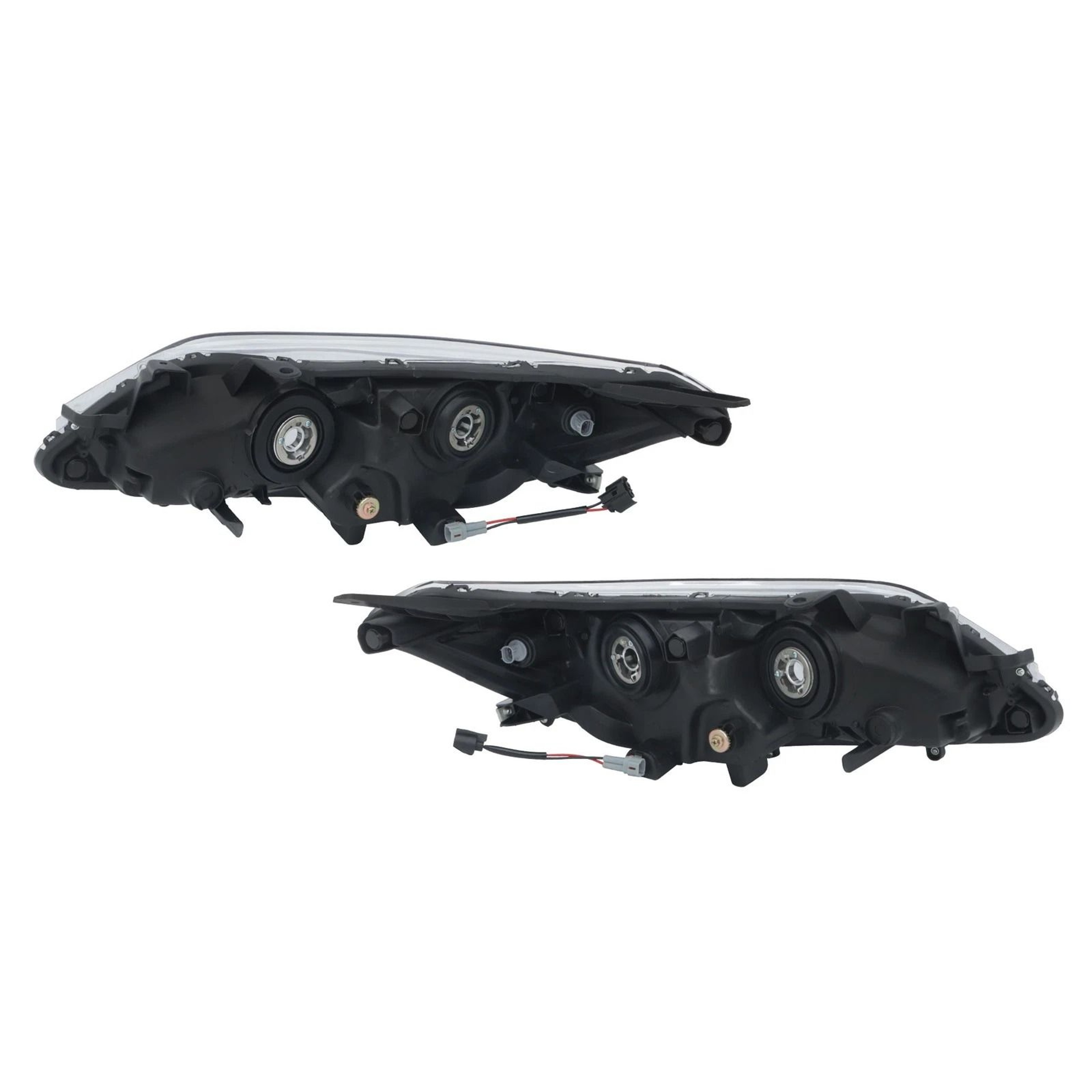 Premium Headlight Pair For Toyota Avalon Halogen Projector Black Housing 4