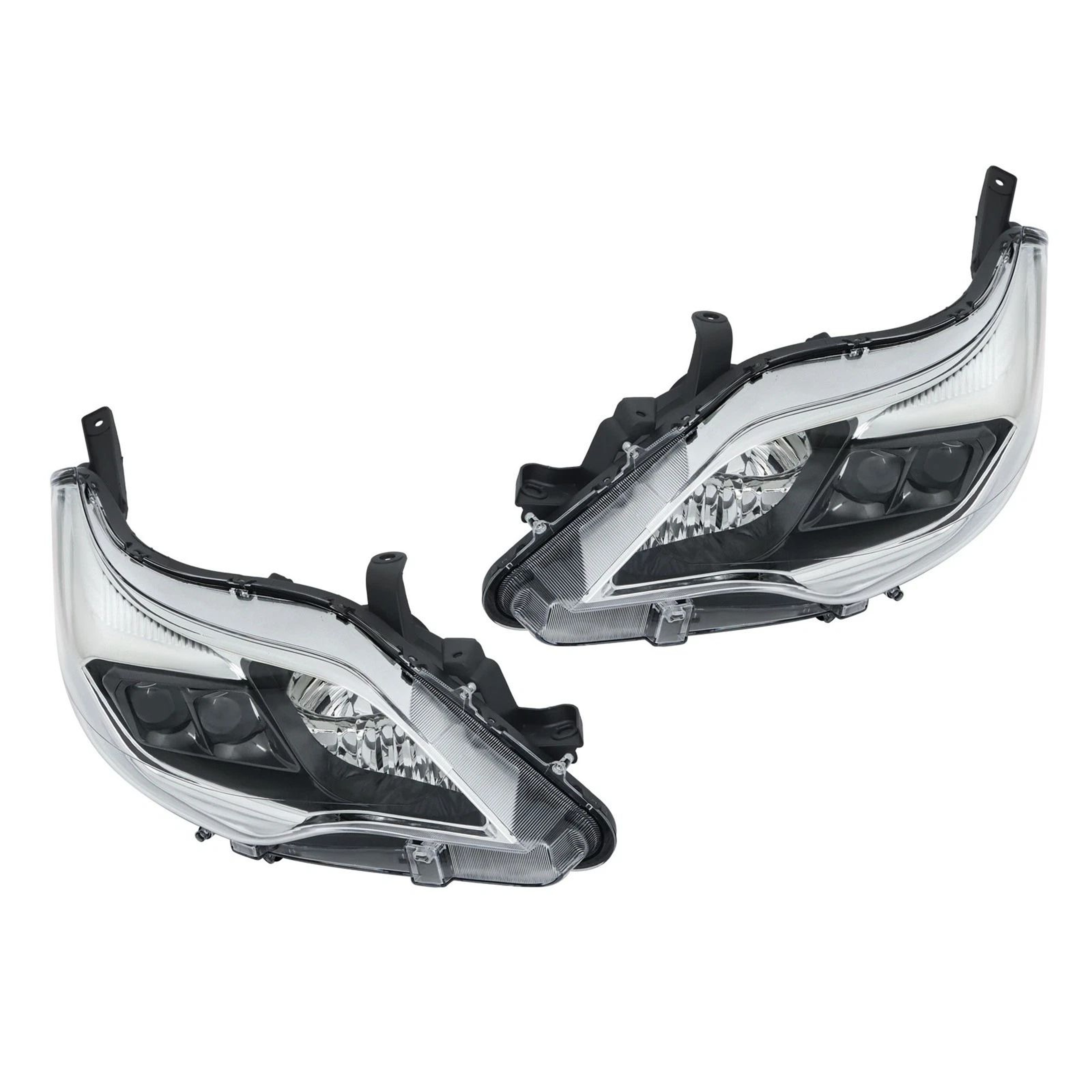 Premium Headlight Pair For Toyota Avalon Halogen Projector Black Housing 0