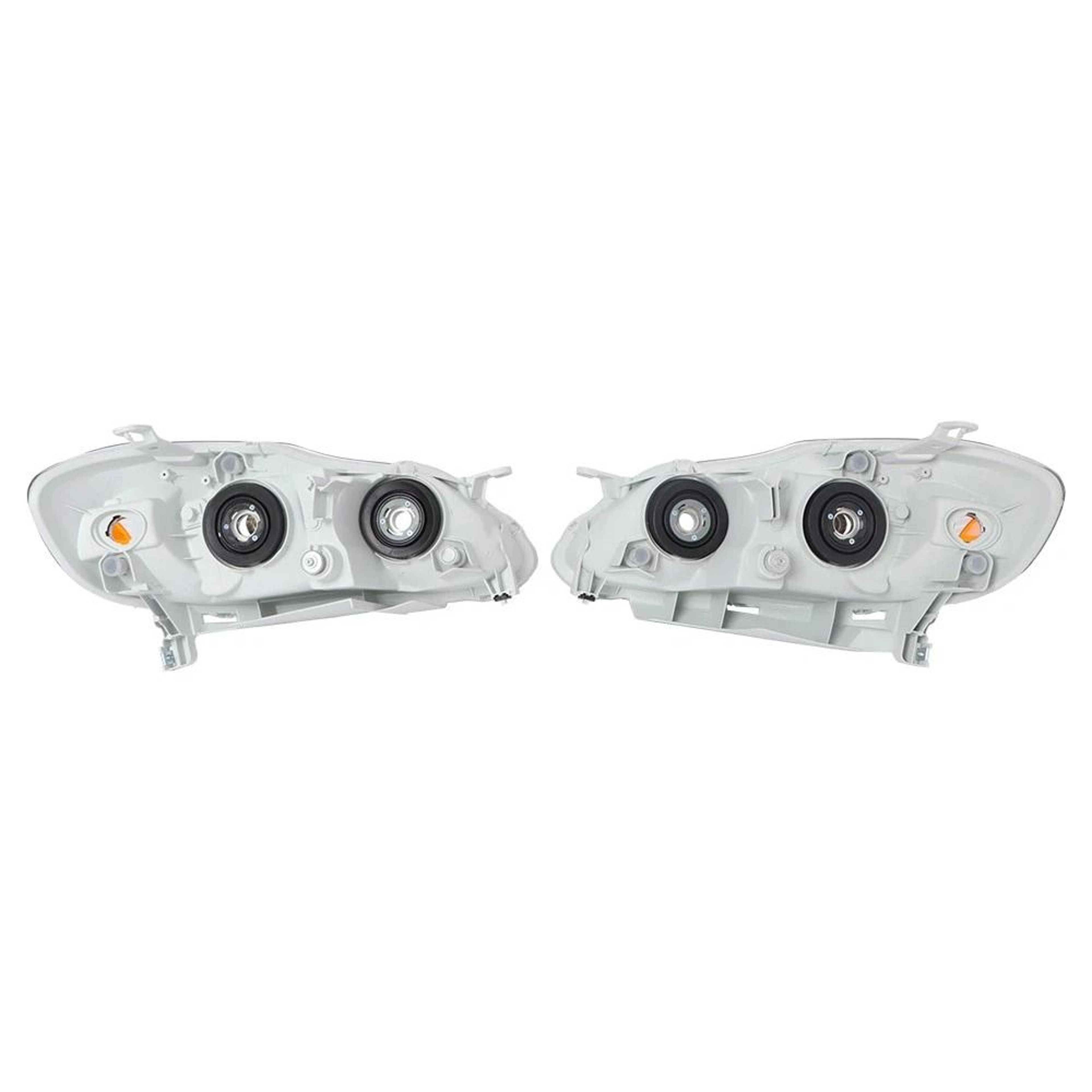 Premium Front Toyota Corolla Headlights Pair Chrome Housing Direct Replacement 4