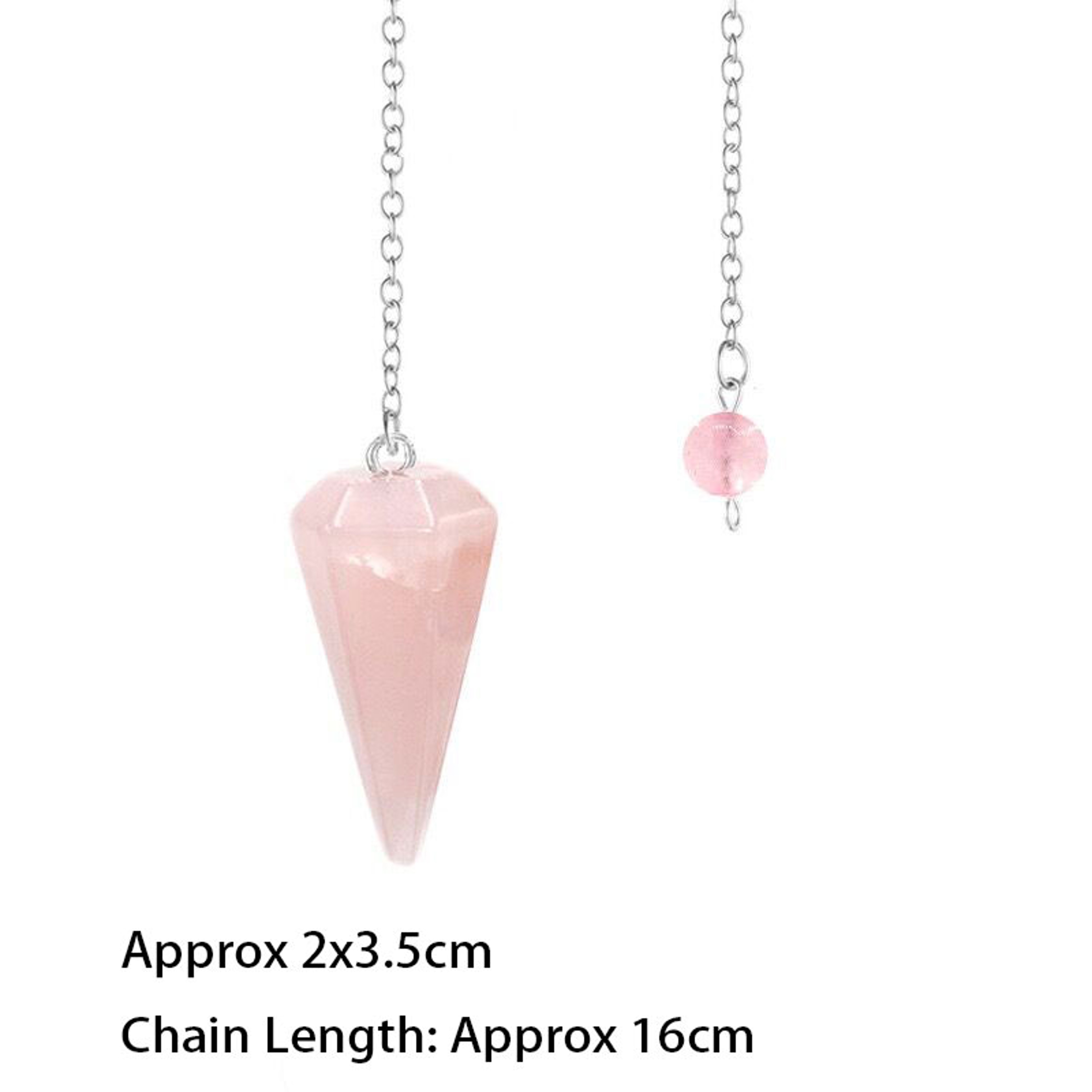 Natural Amethyst Crystal Pendulum for Divination Reiki Healing, Faceted Point Gem Stone for Dowsing, Pendulums – view 8