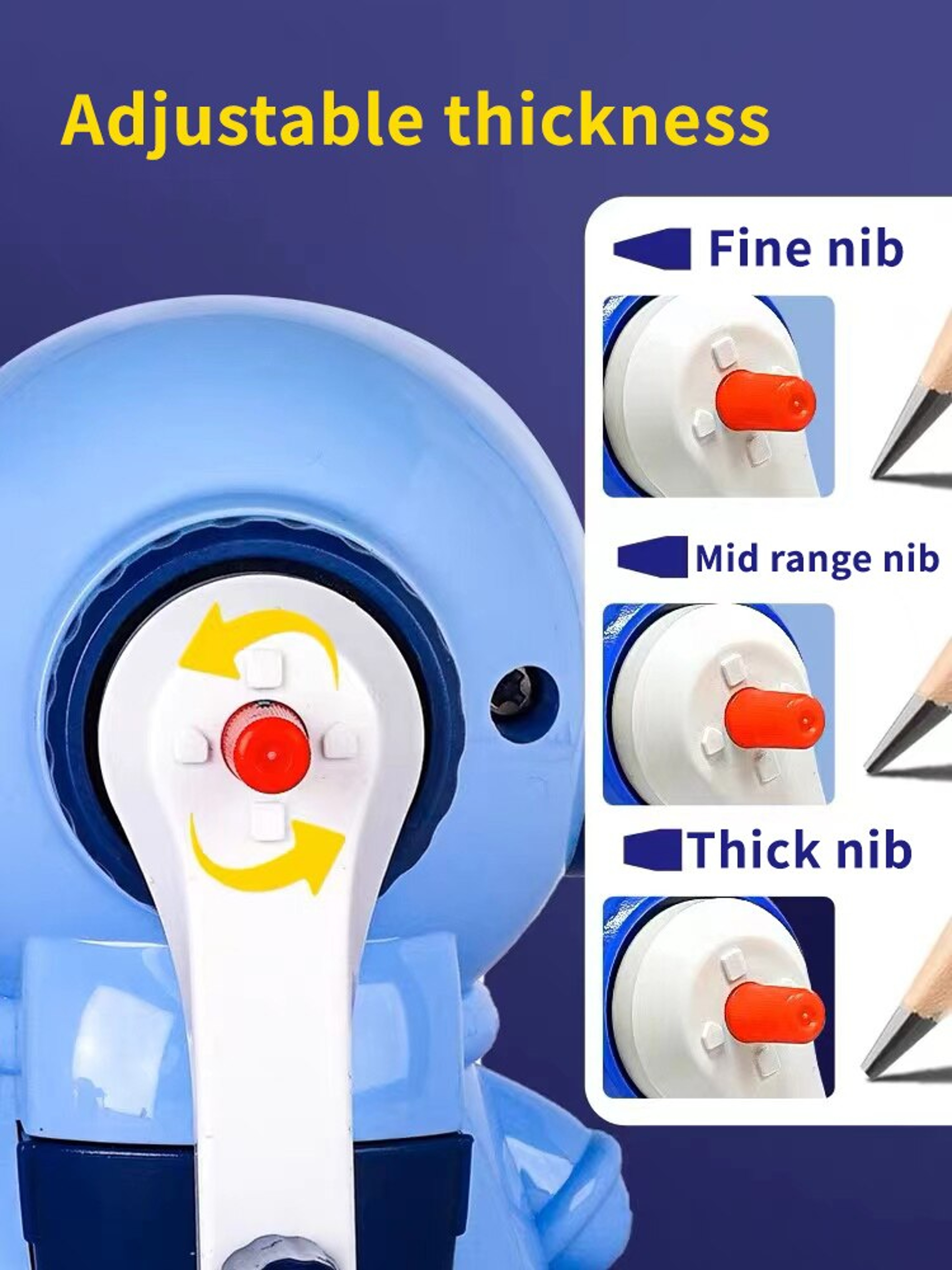 Cartoon Pencil Cutter for School, Hand Crank Astronaut Pencil Sharpener, Fun Pencil Sharpener for Students – view 3