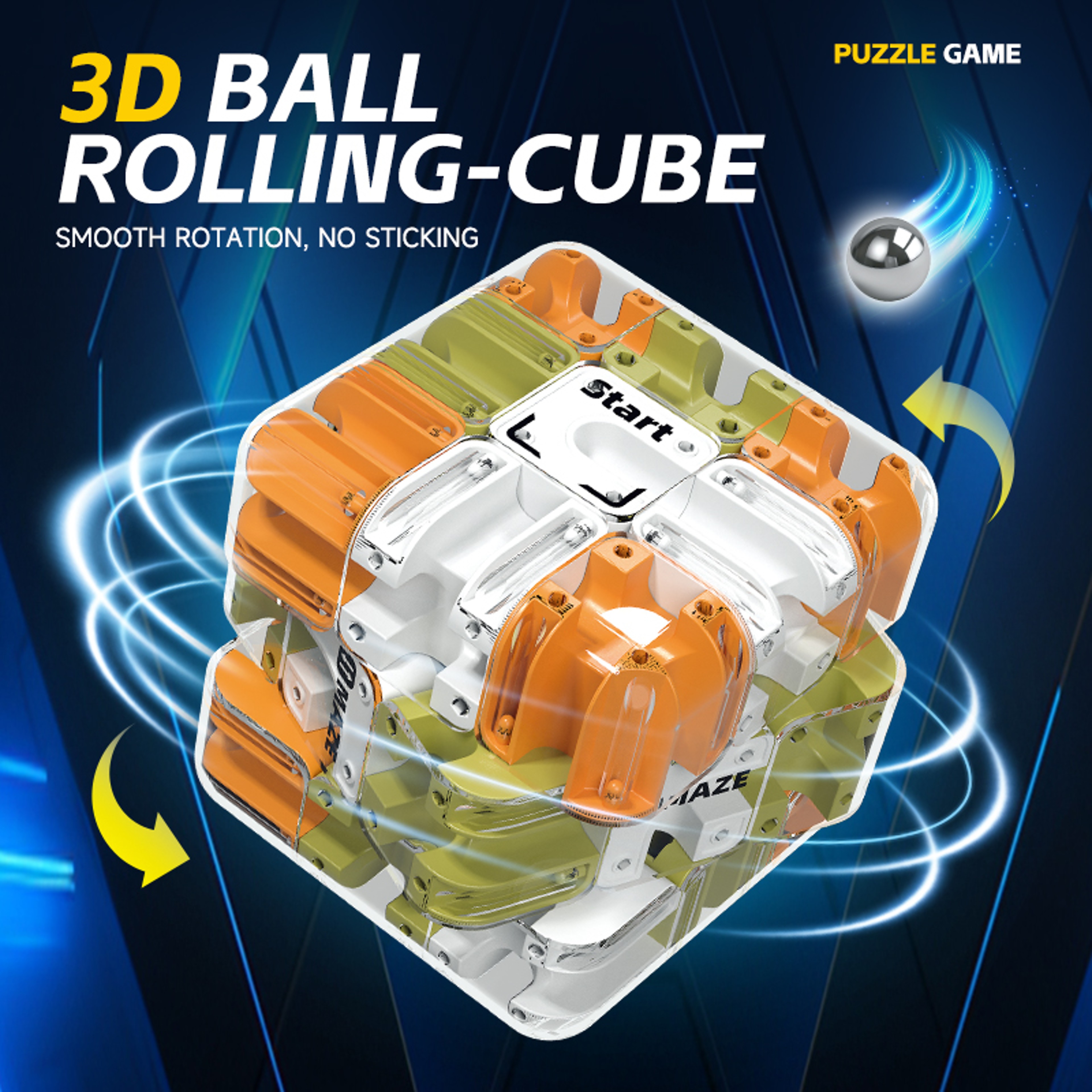 Fidgeting Toys 3D Maze Magic Cube Kids Labyrinth Puzzle Educational Intelligence Cube For Logical T 2