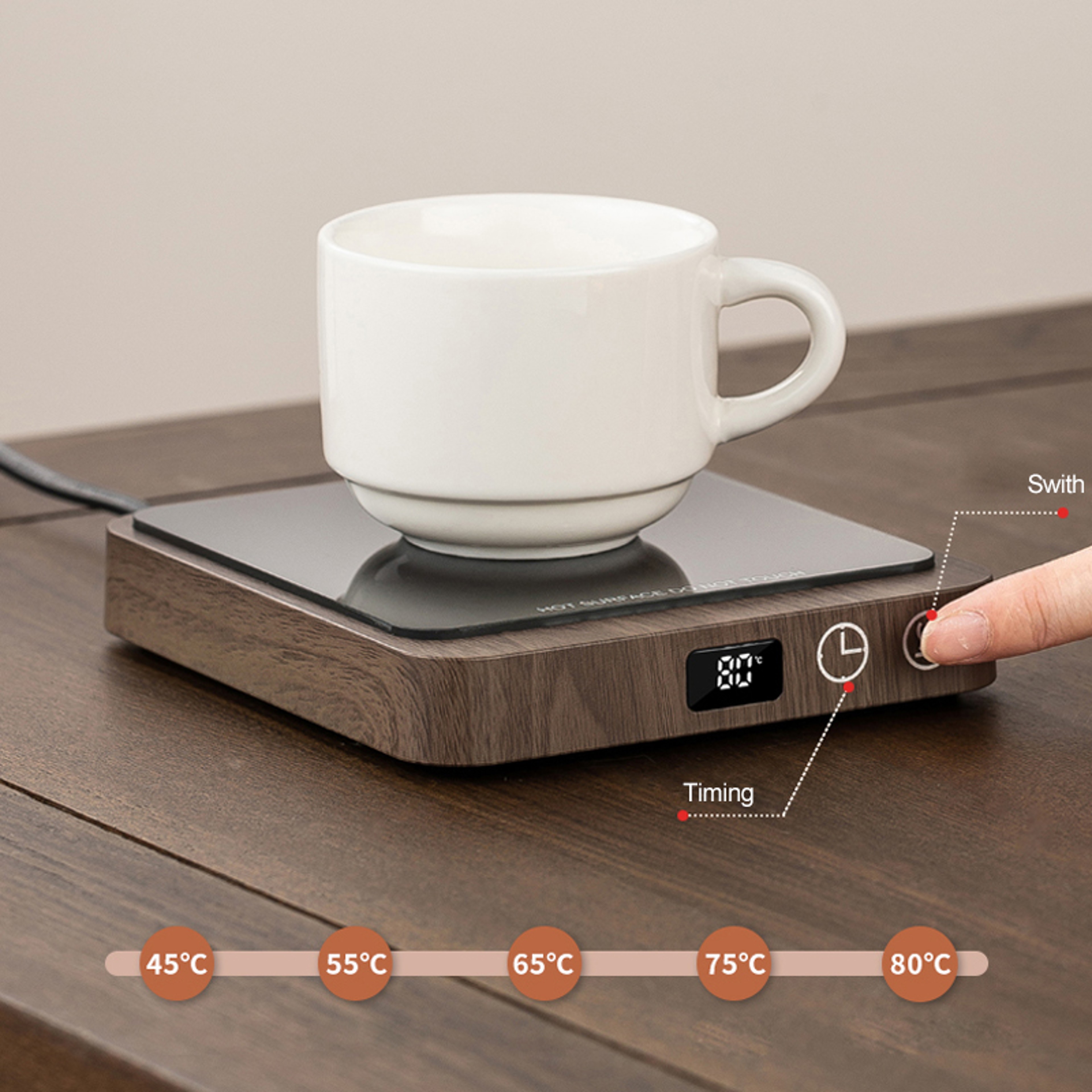 Hot Plate Tea Maker Electric Coffee Mug Warmer Gear Temperature Control Milk Tea Heating Pad Warmer