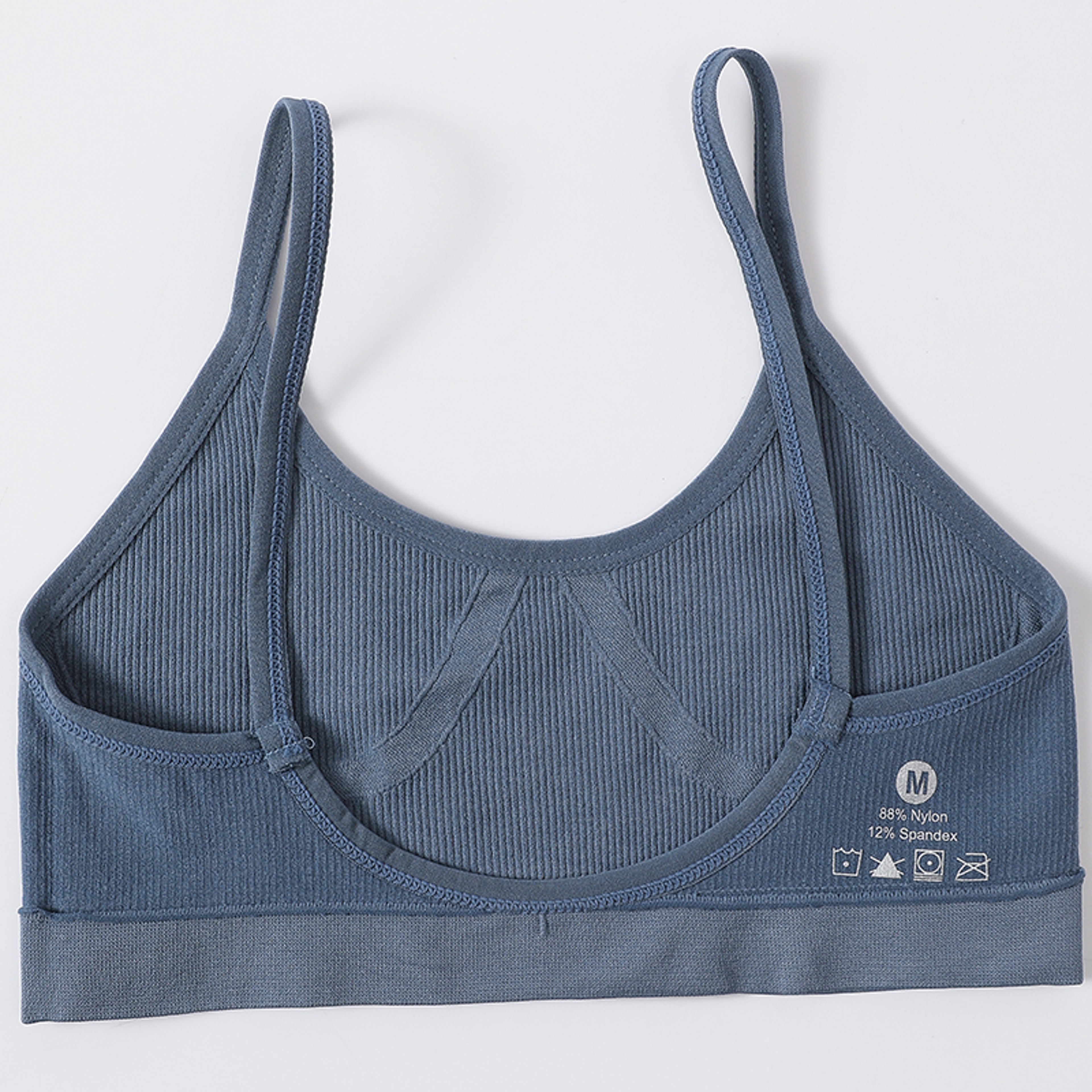 Womens Seamless Ribbed Wireless Bralette with U Back Design – view 5