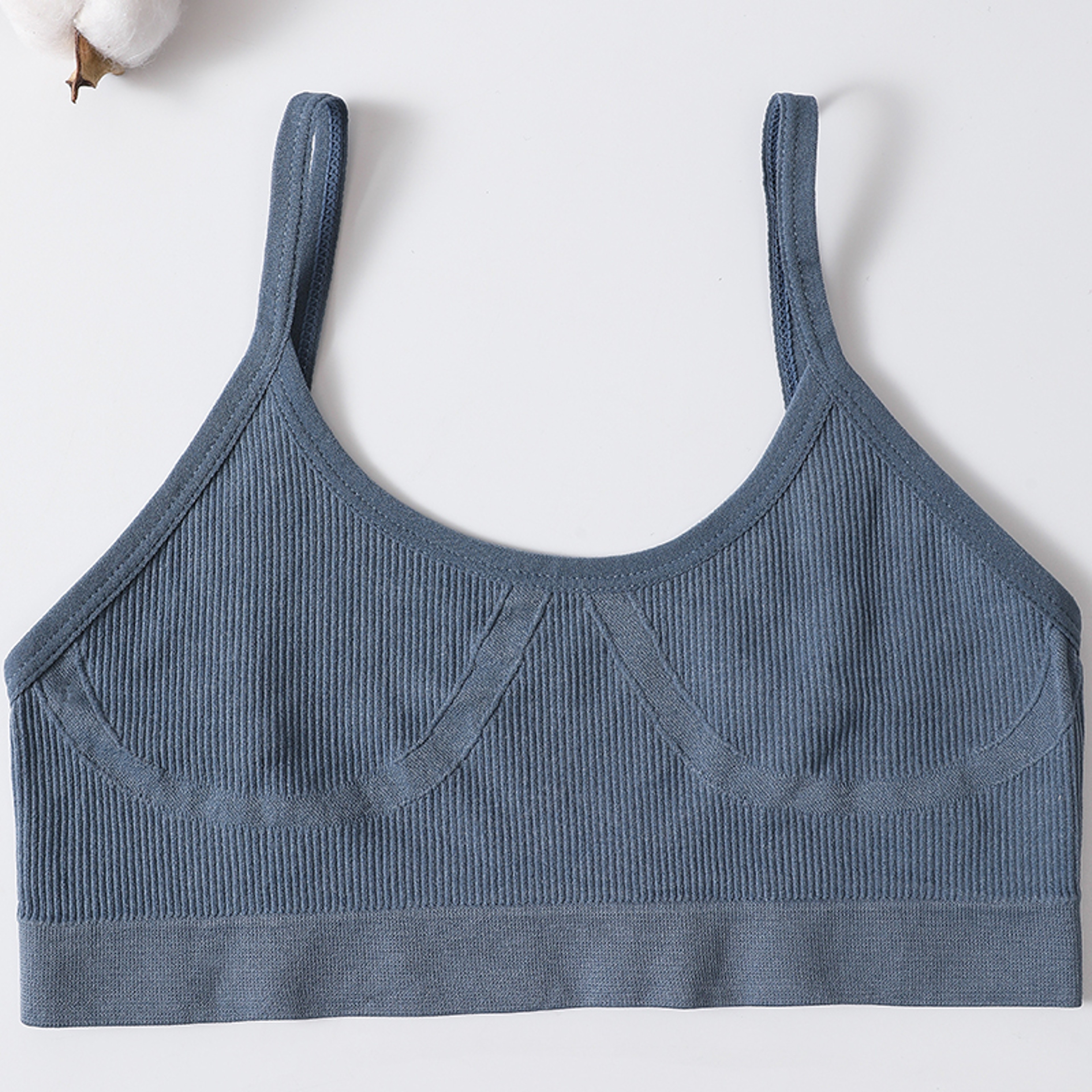 Womens Seamless Ribbed Wireless Bralette with U Back Design – view 19