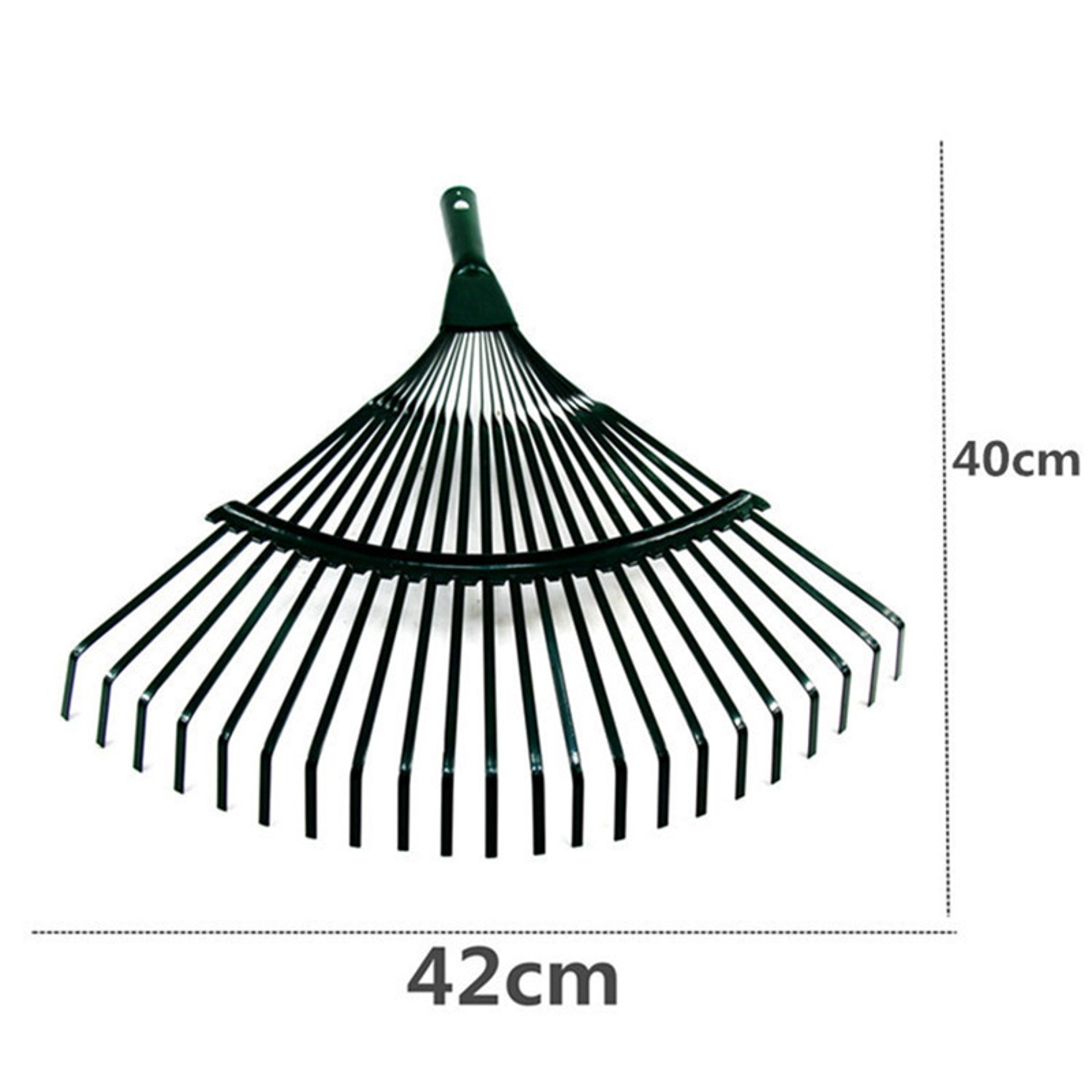 Twentytwo Tooth Garden Leaf Rake With Durable Iron Head For Lawn And Yard Cleanup 4
