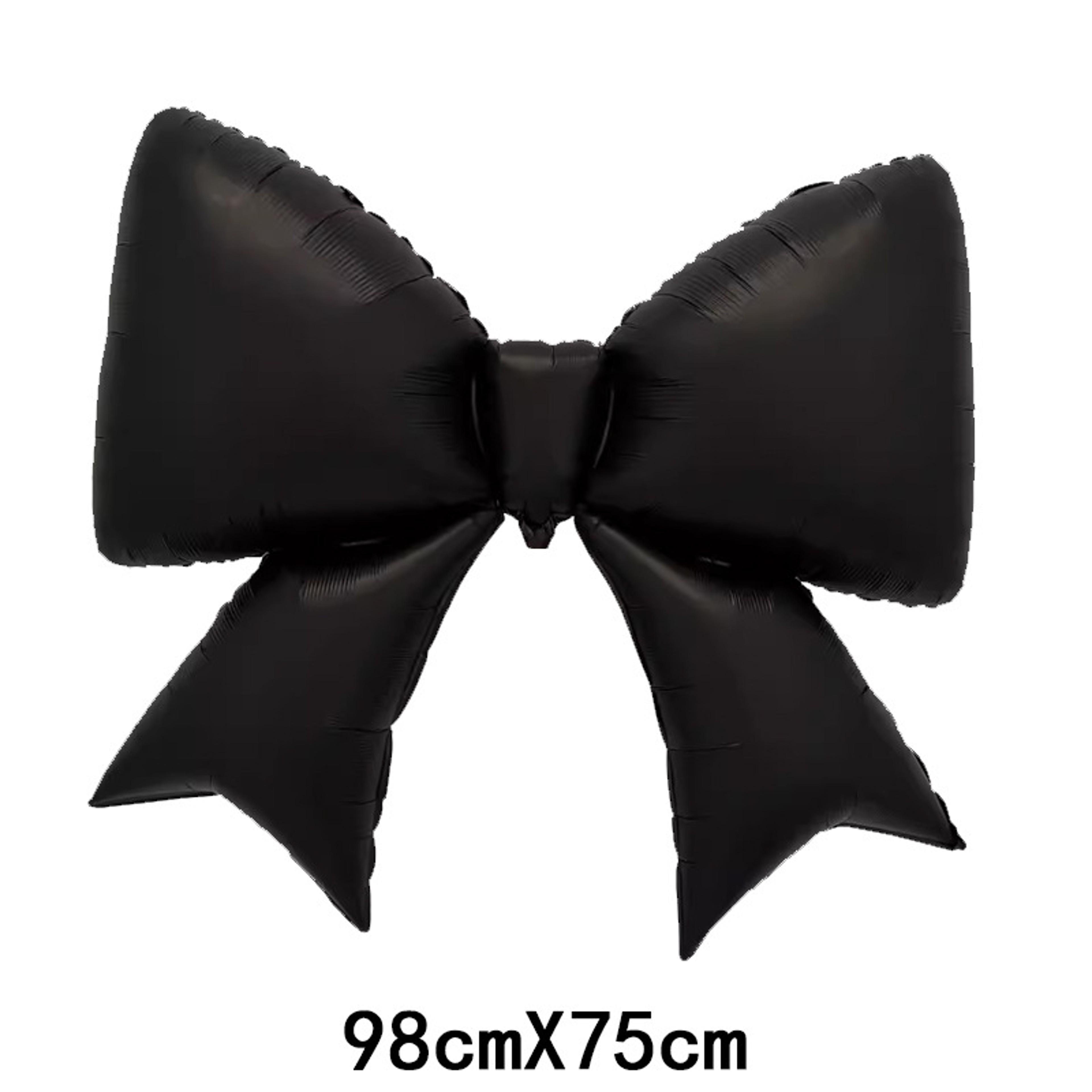 Black Bow Foil Balloons with Silver Heart Design for Party Decorations – view 6