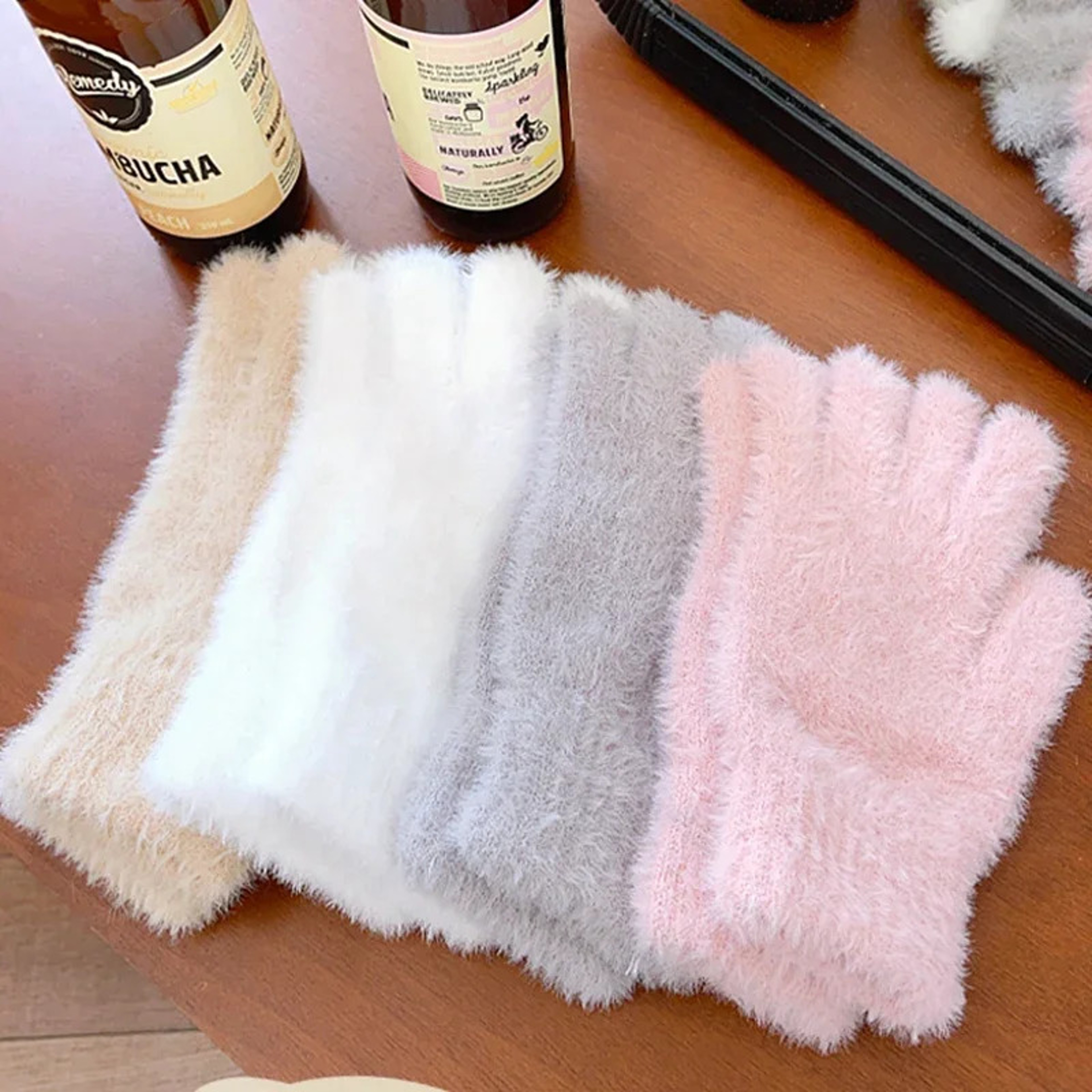 Womens Winter Plush Cotton Gloves for Outdoor Activities and Cycling – view 3