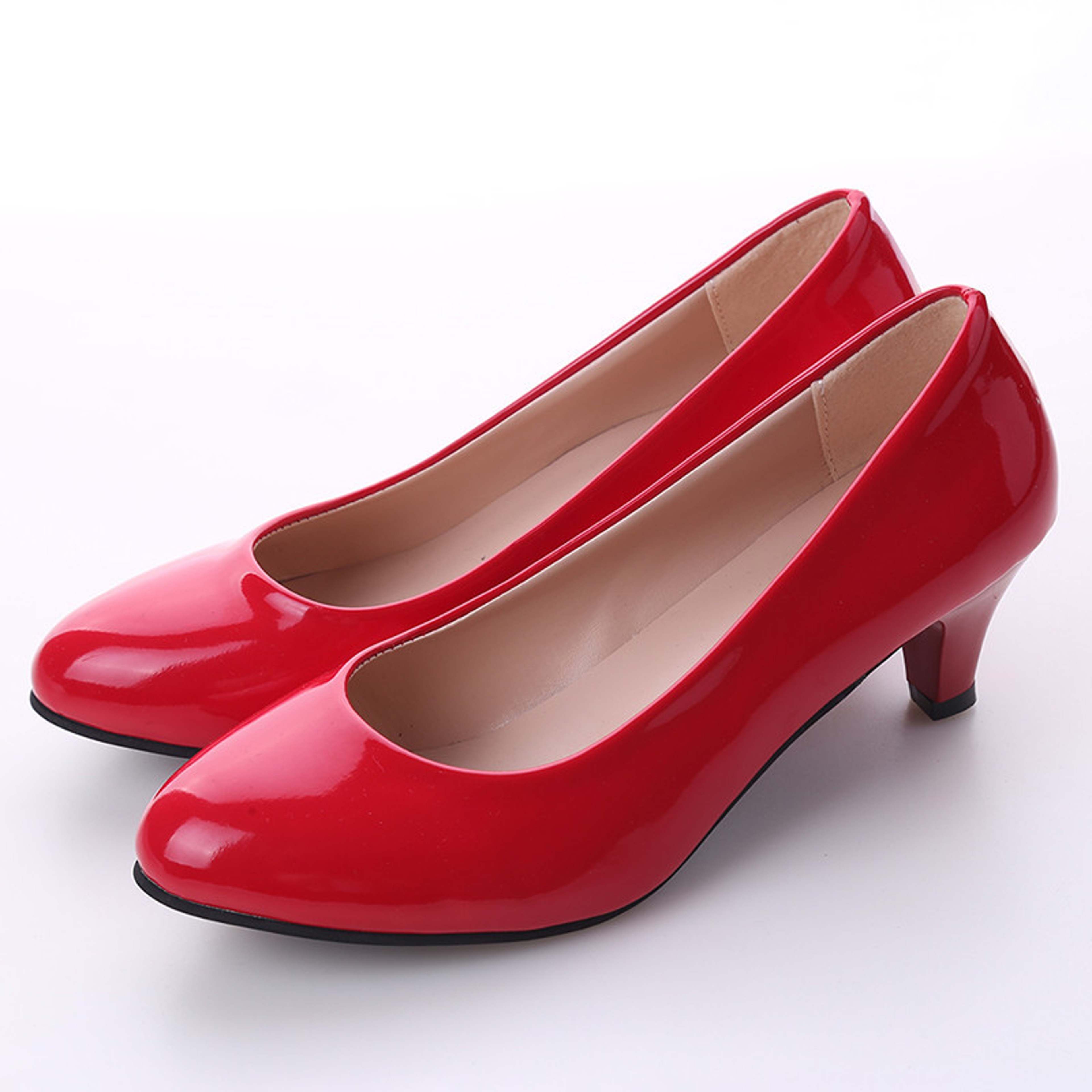 Womens Round Toe Pumps with Thin Heels for Office and Parties – view 9