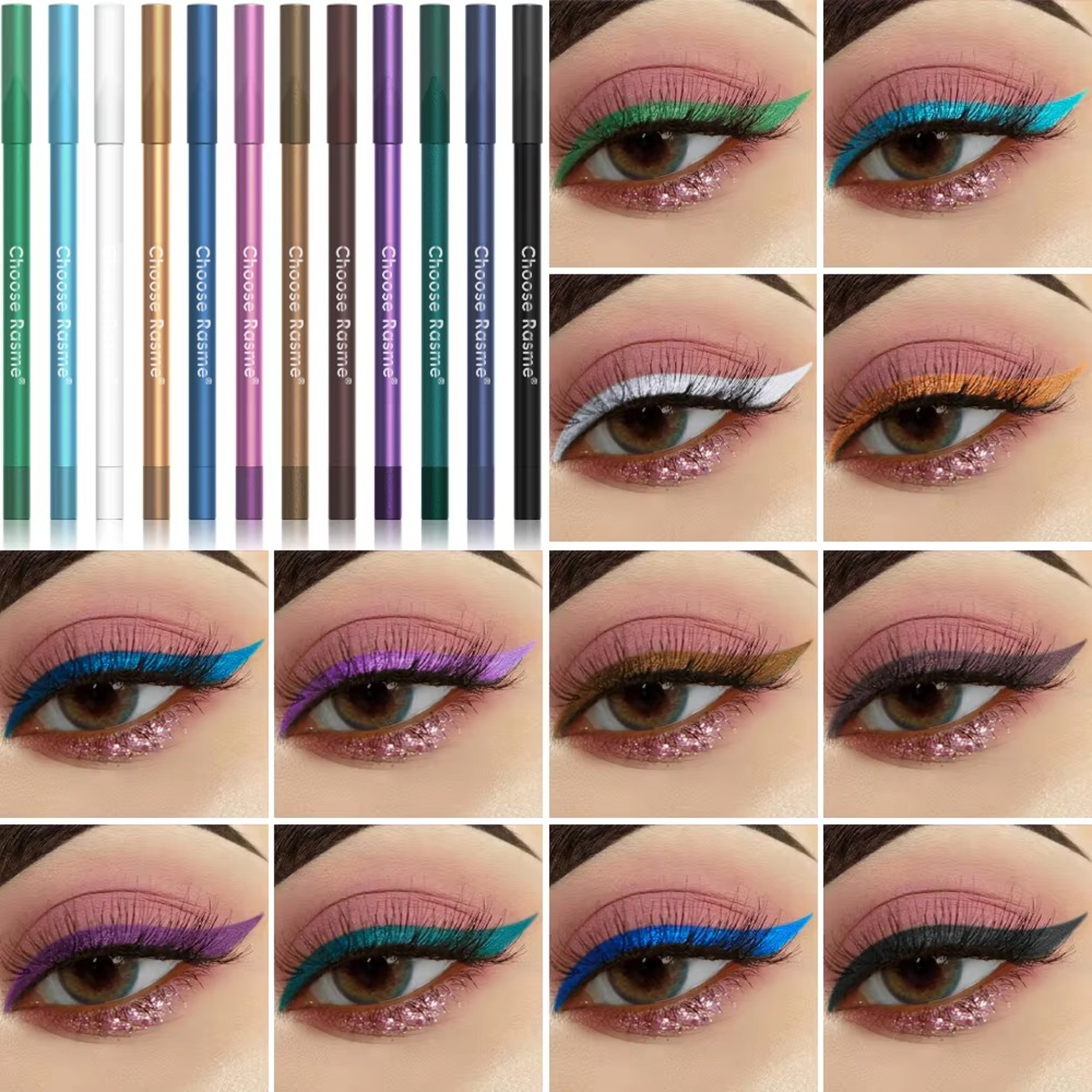 Twelve Piece Waterproof Shimmer Eyeliner and Eyeshadow Pen Set – view 7