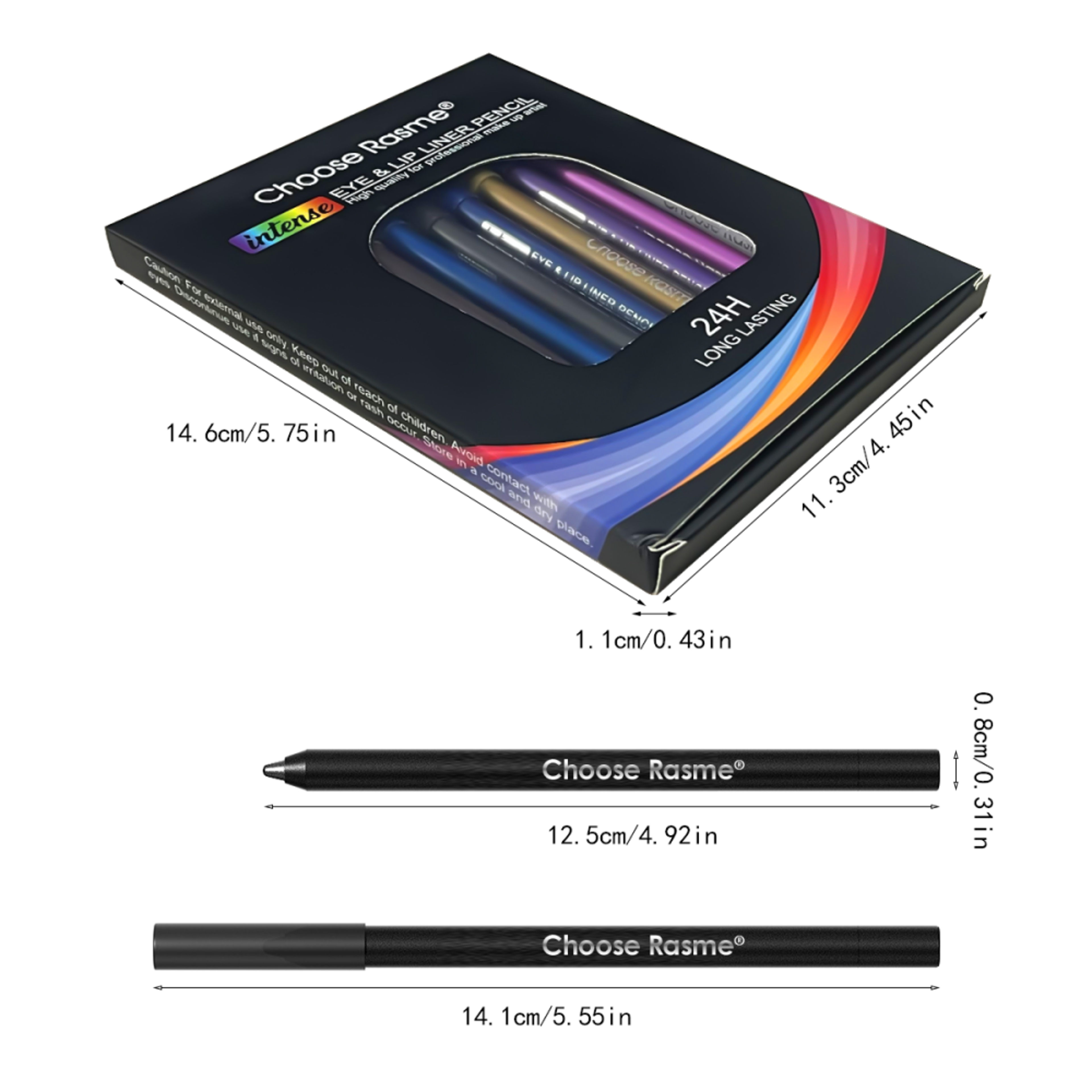 Twelve Piece Waterproof Shimmer Eyeliner and Eyeshadow Pen Set – view 5