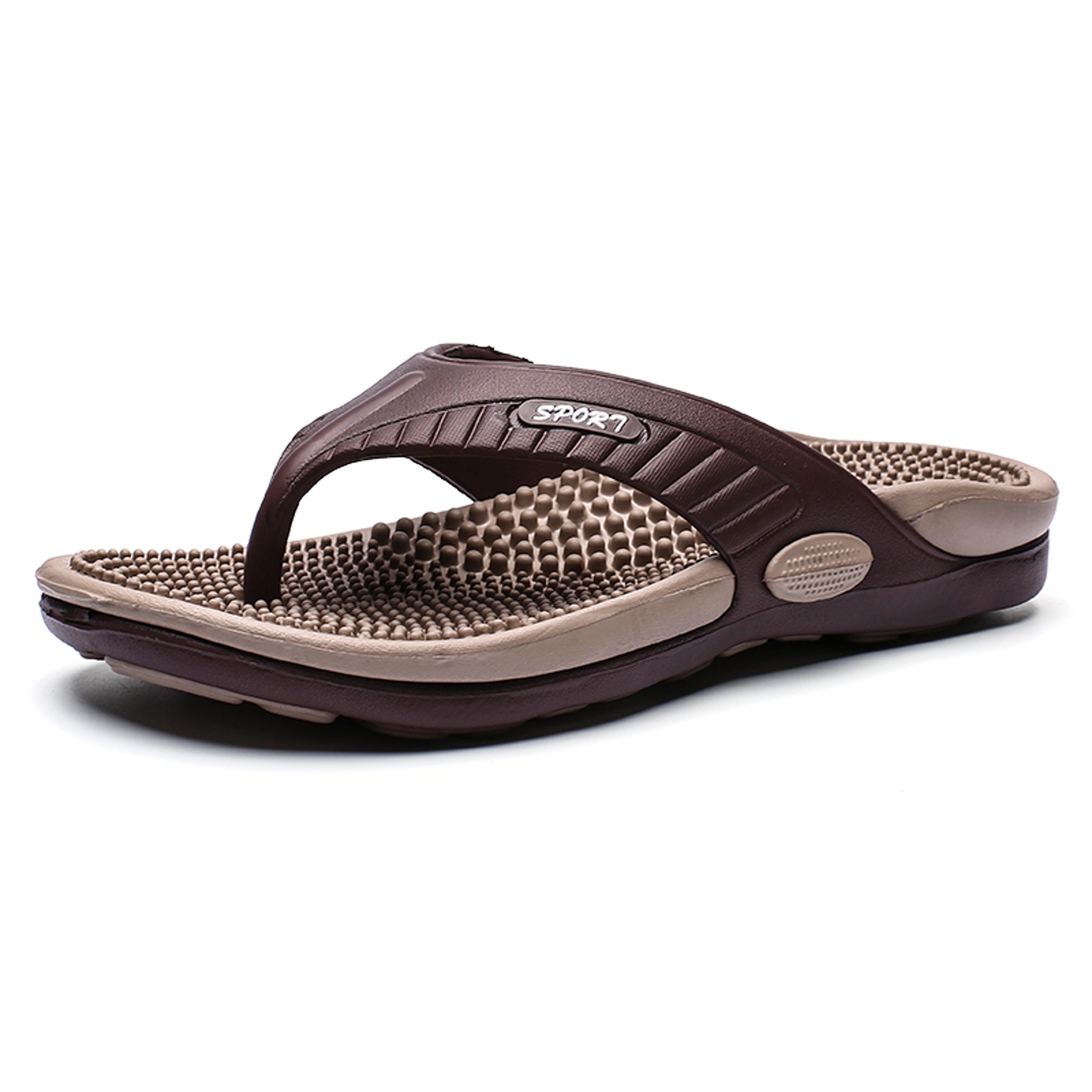 Mens EVA Massage Flip Flops Lightweight Breathable Summer Beach Sandals – view 7