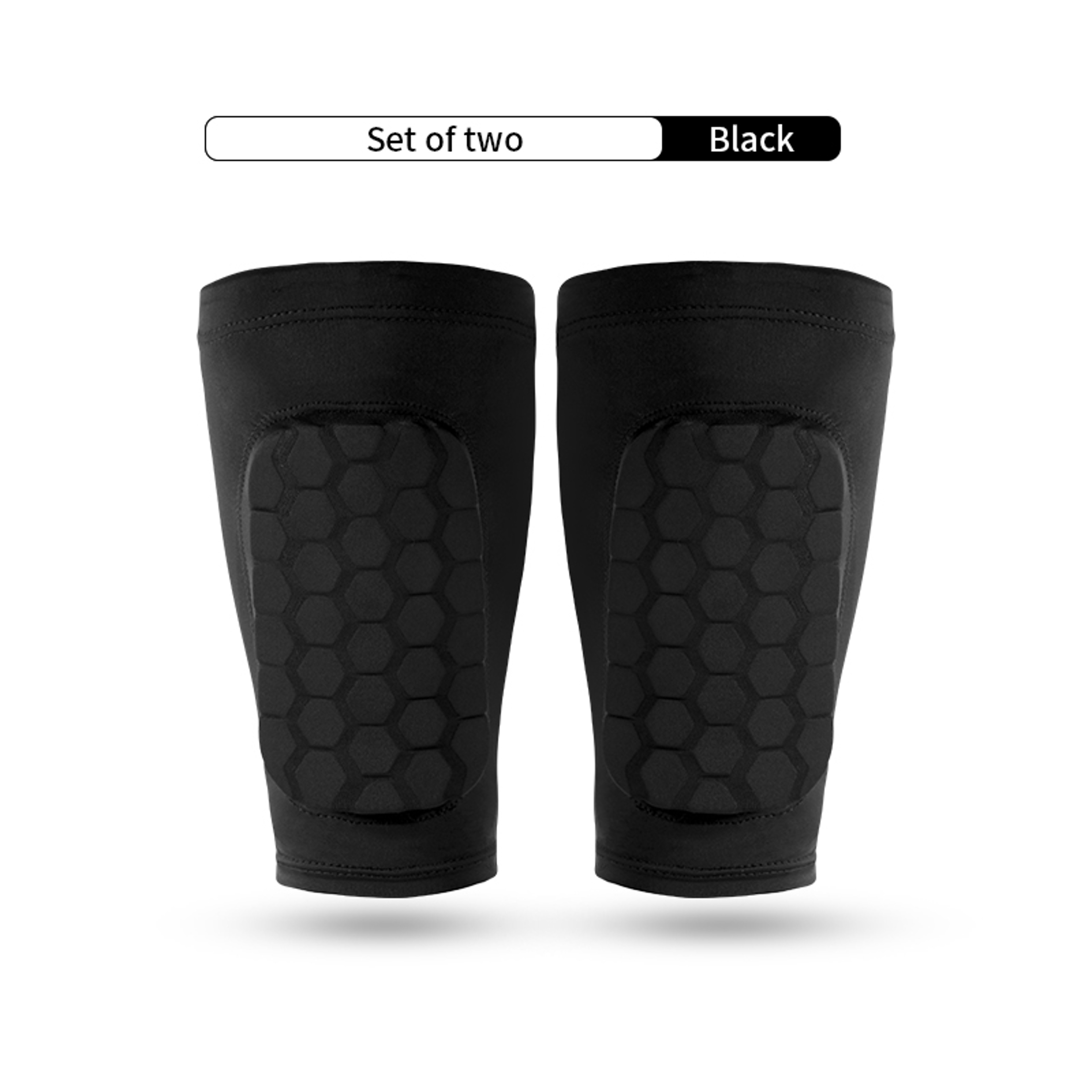 Soccer Shin Guards with Honeycomb EVA Padding and Non Slip Calf Sleeves – view 7