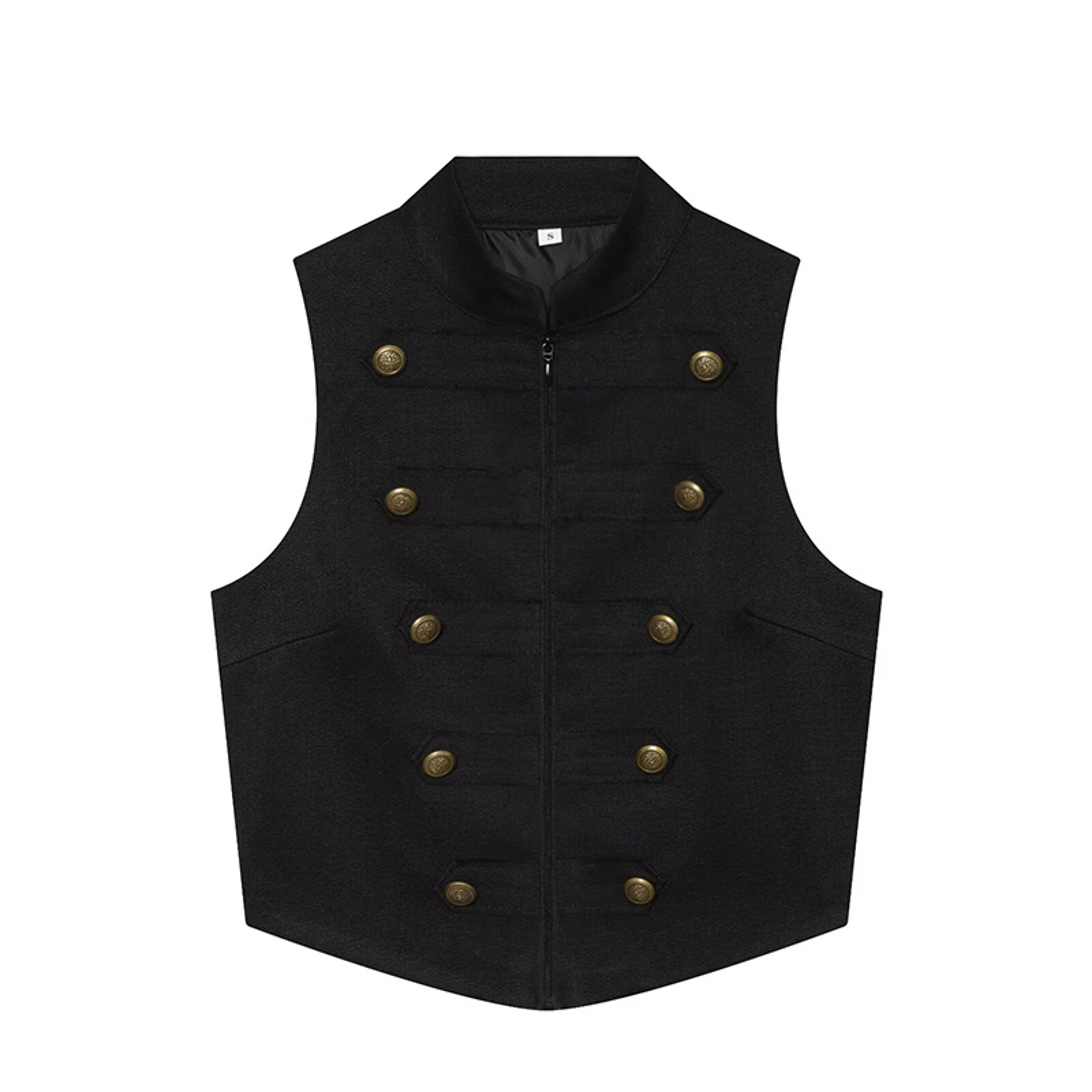 Womens Retro Napoleon Style Vest Lightweight Summer Fashion Jacket – view 7