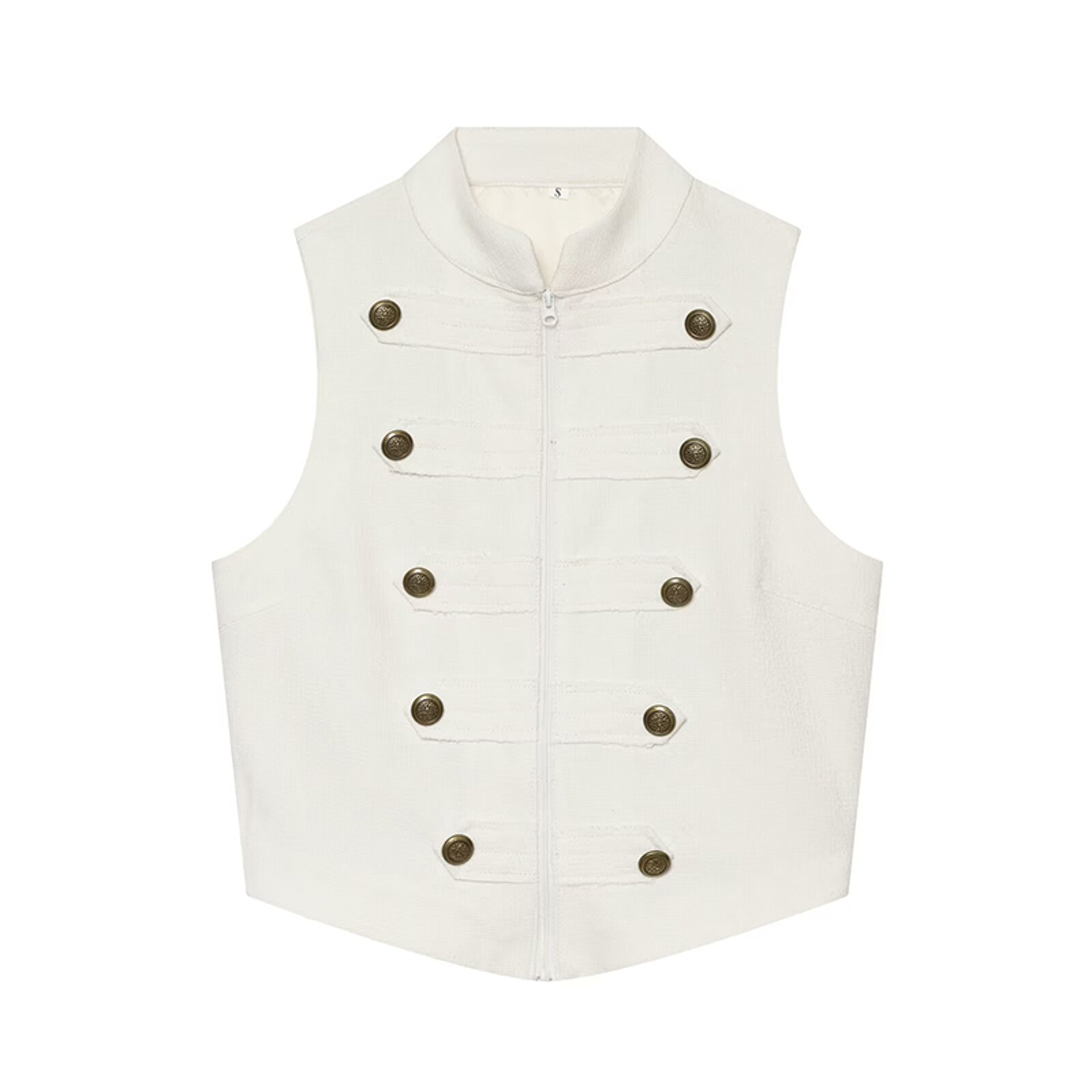 Womens Retro Napoleon Style Vest Lightweight Summer Fashion Jacket – view 8