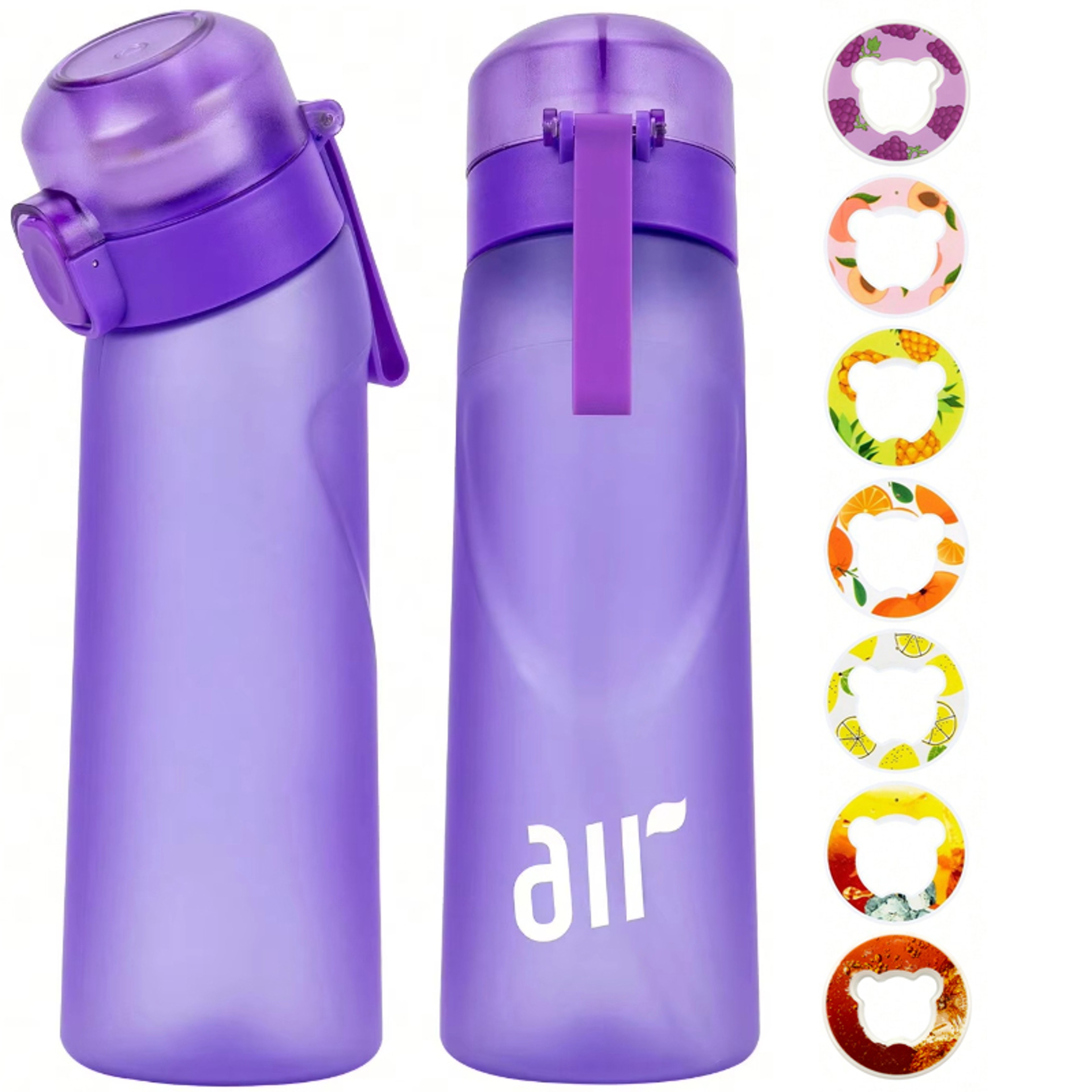 Leakproof Sports Water Bottle with Straw and Random Flavor Pod – view 3