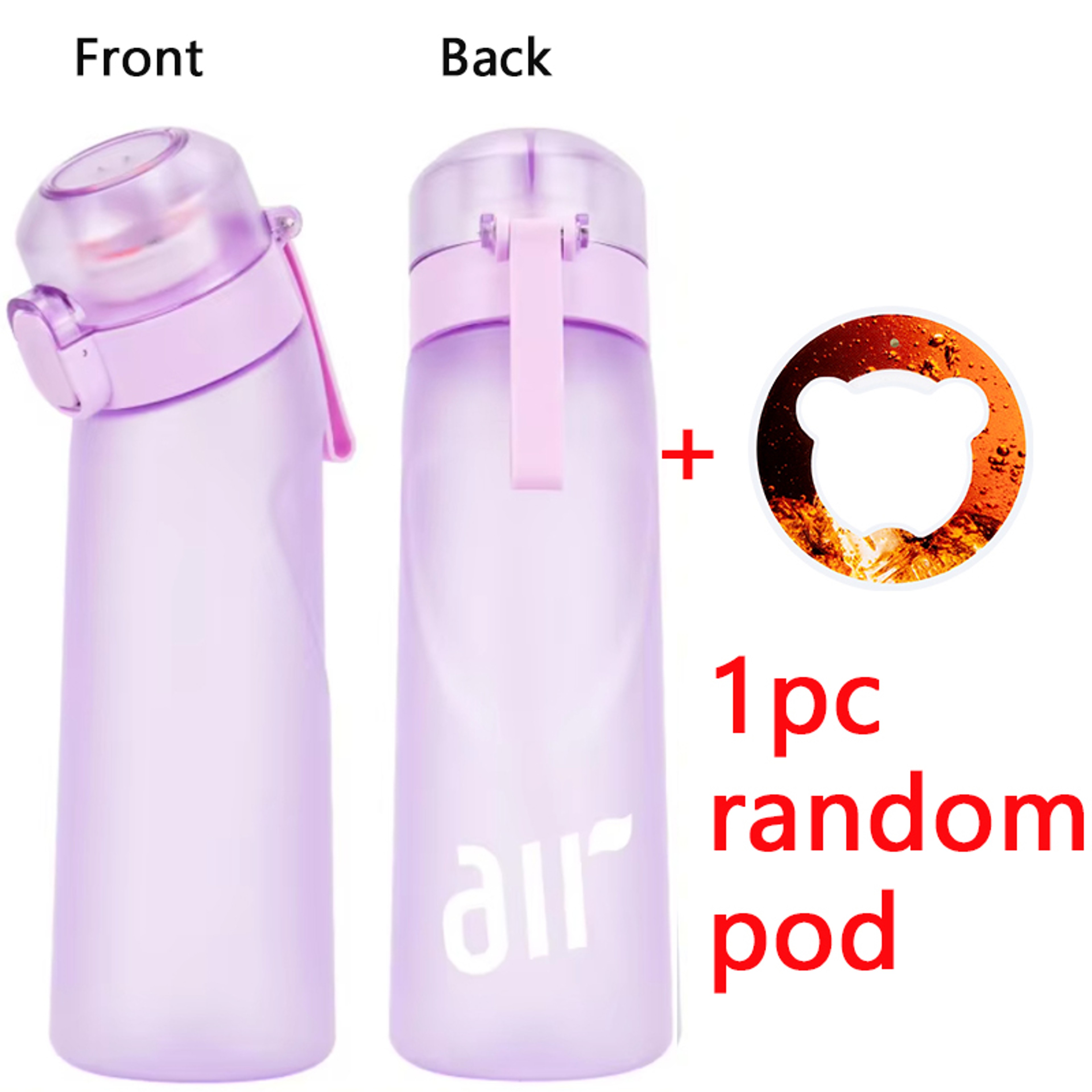 Leakproof Sports Water Bottle with Straw and Random Flavor Pod – view 9