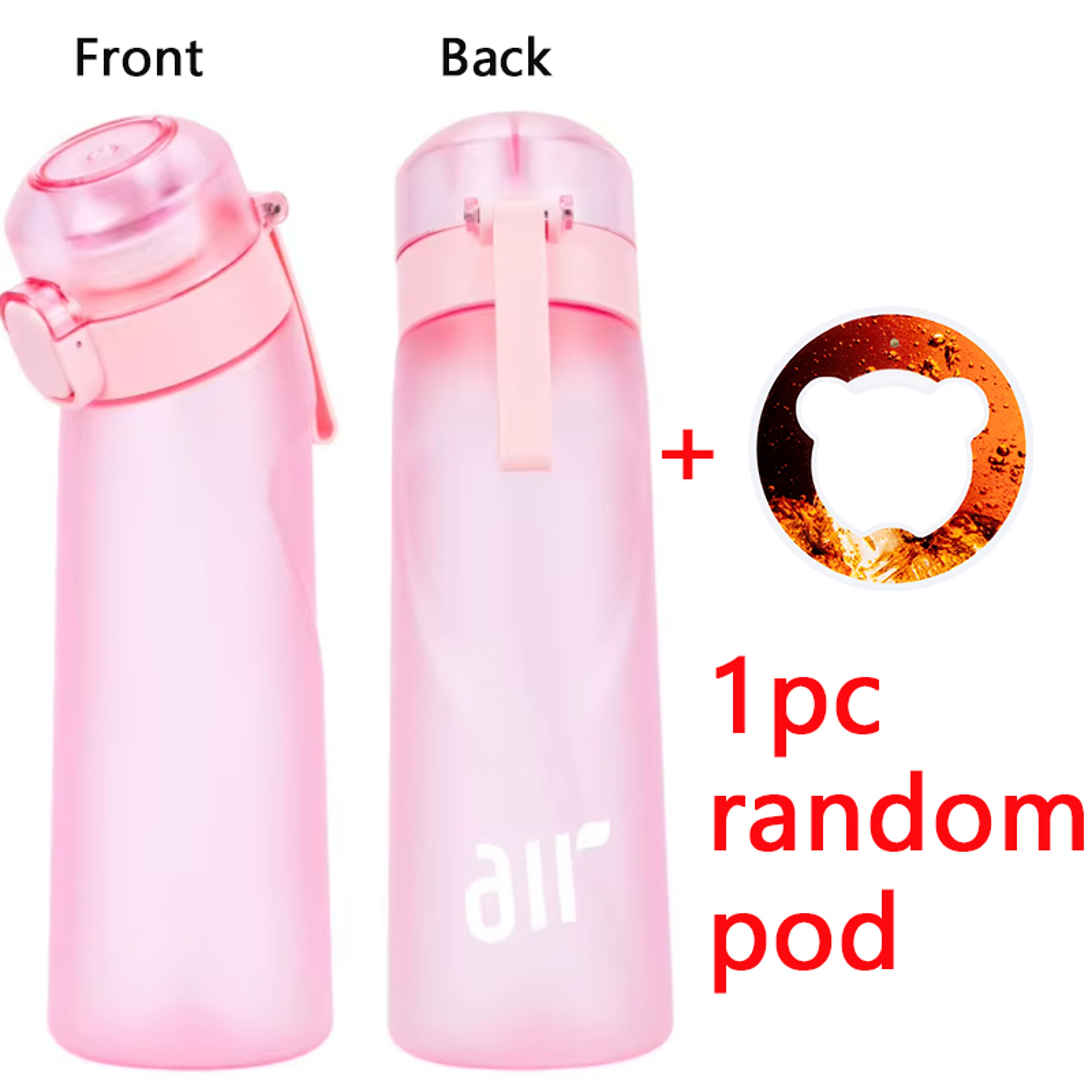 Leakproof Sports Water Bottle with Straw and Random Flavor Pod – view 14