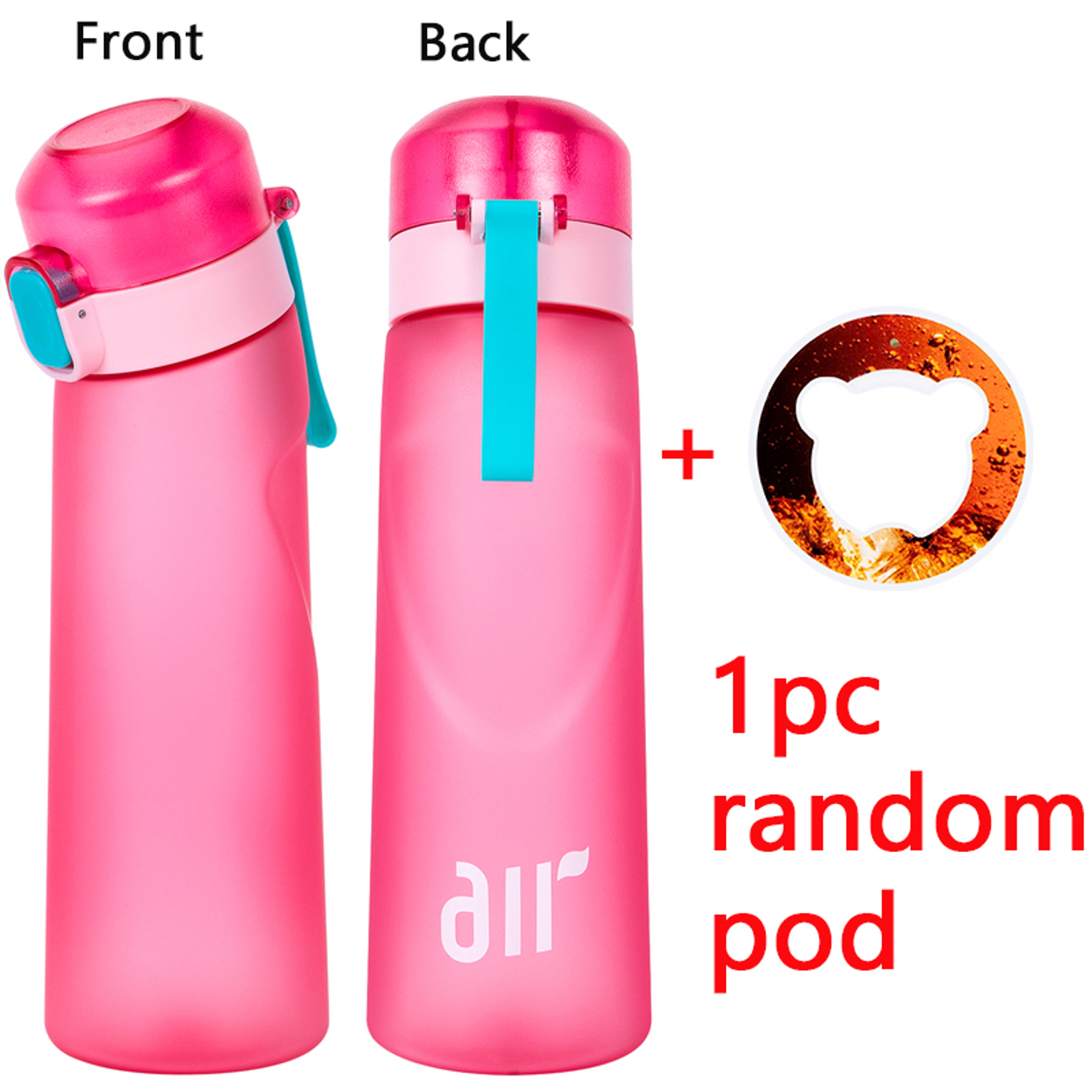 Leakproof Sports Water Bottle with Straw and Random Flavor Pod – view 18