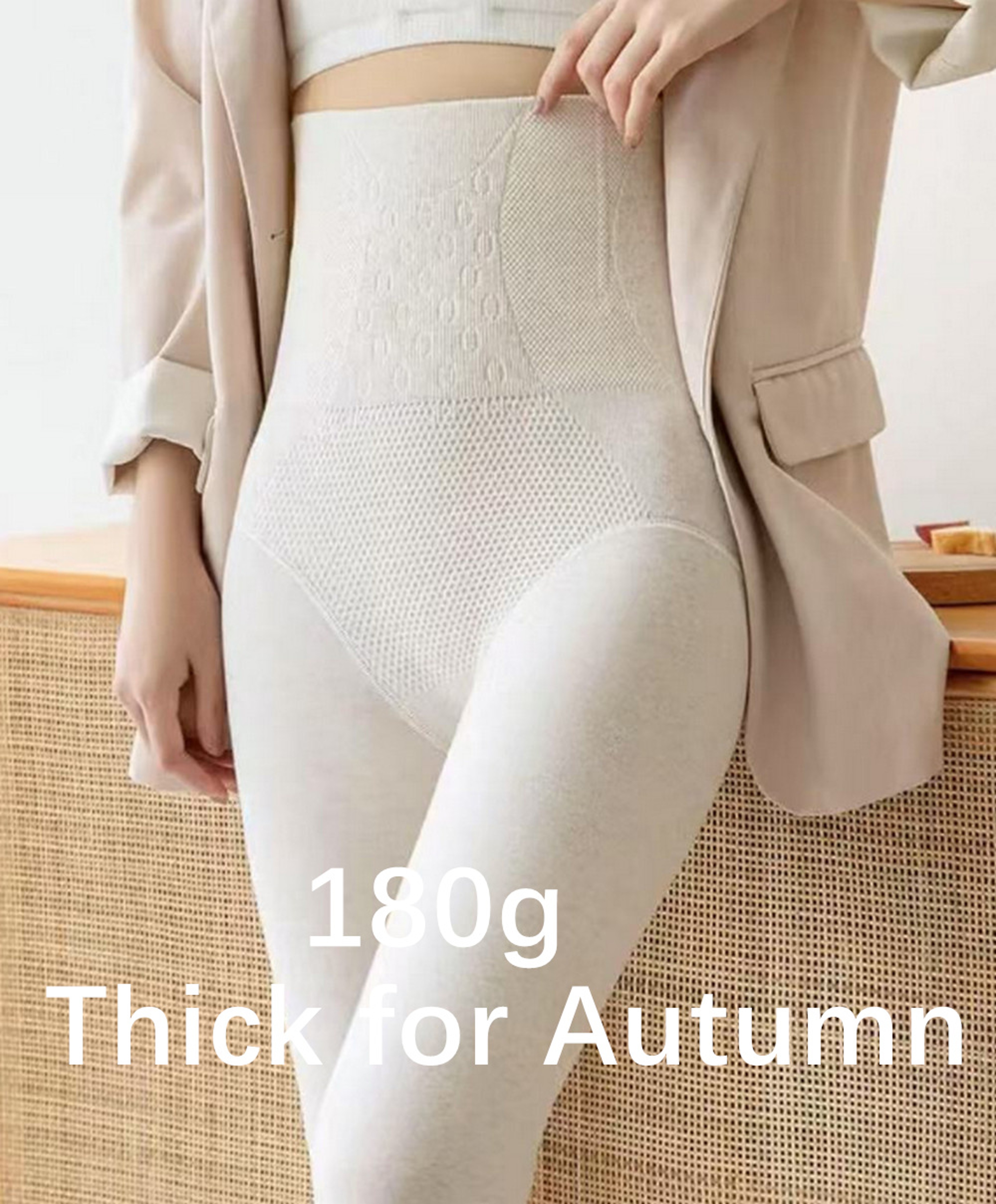 Womens High Waist Thermal Leggings Thick Cashmere Cotton Blend Winter Tights – view 10