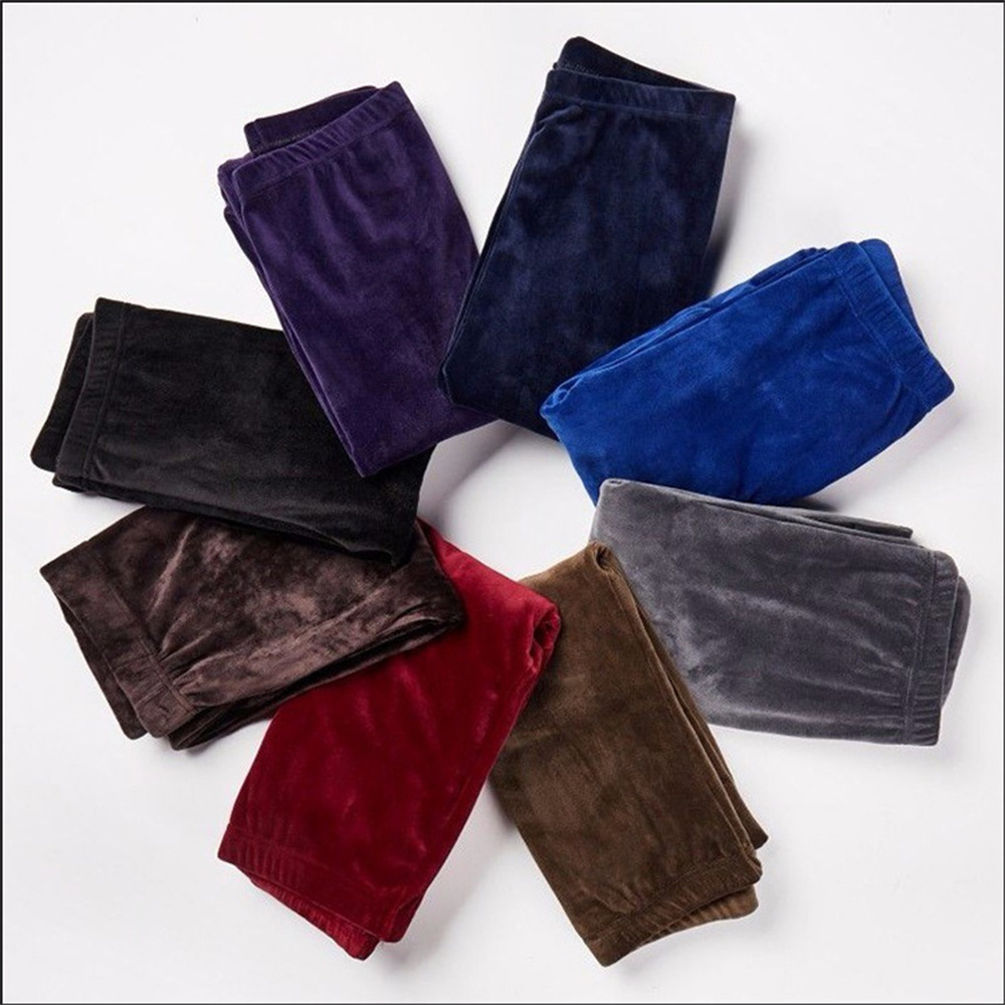 Womens High Waist Thermal Leggings With Seamless Knit Design 1