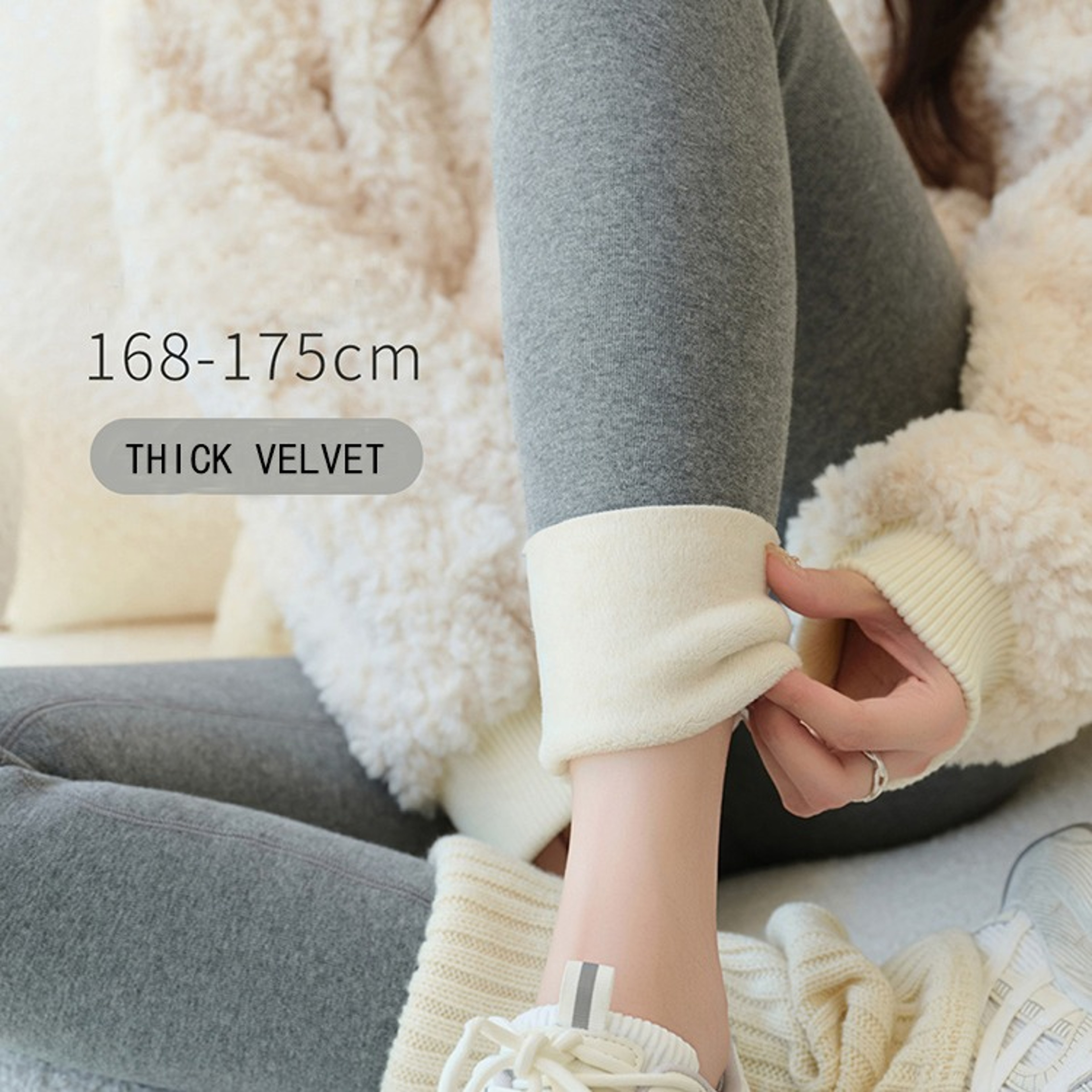 Womens High Waist Fleece Leggings Thick Warm Winter Ankle Length Pantsjpg