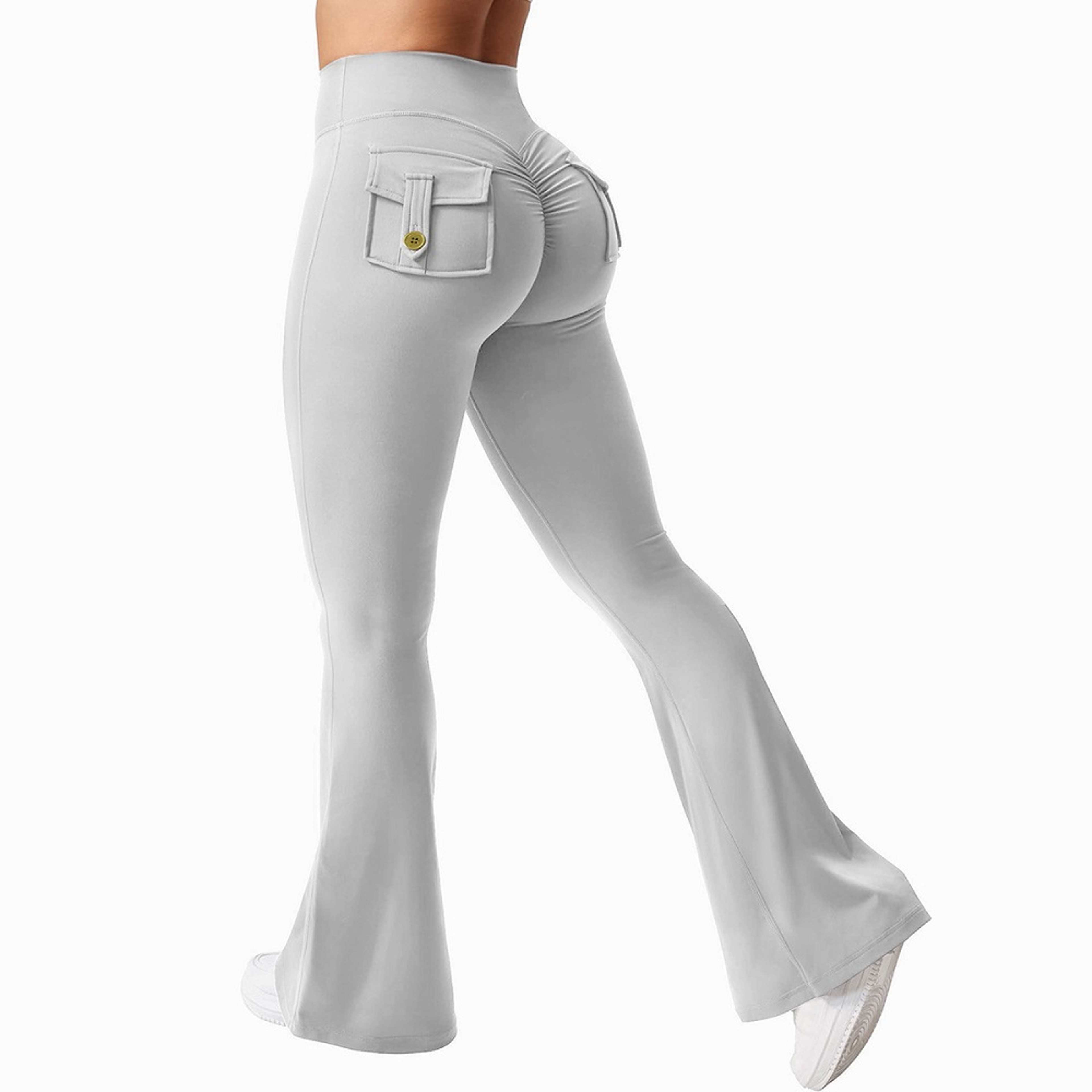 Womens High Waisted Booty Lifting Yoga Leggings with Stretchy Seamless Design – view 3