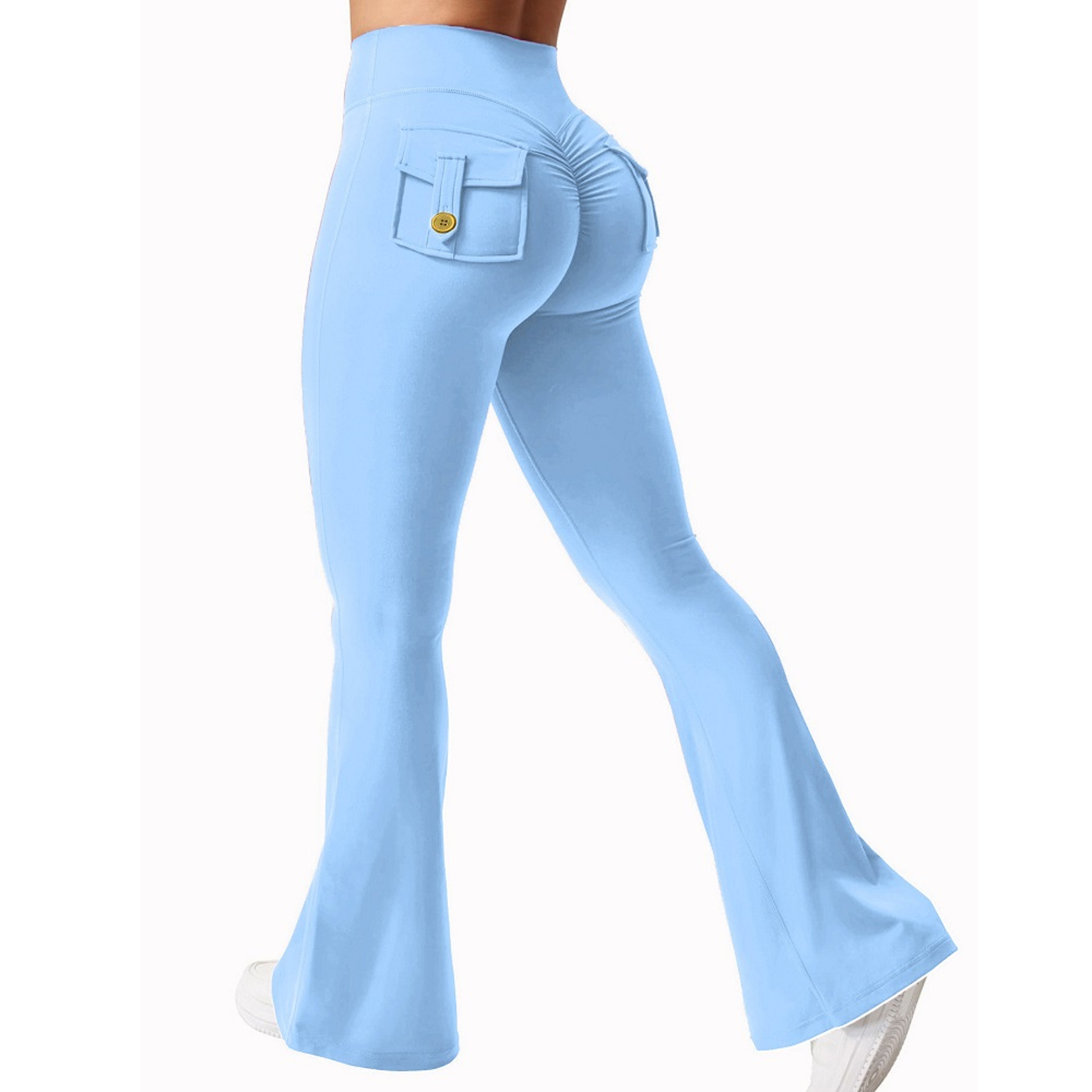 Womens High Waisted Booty Lifting Yoga Leggings with Stretchy Seamless Design – view 7