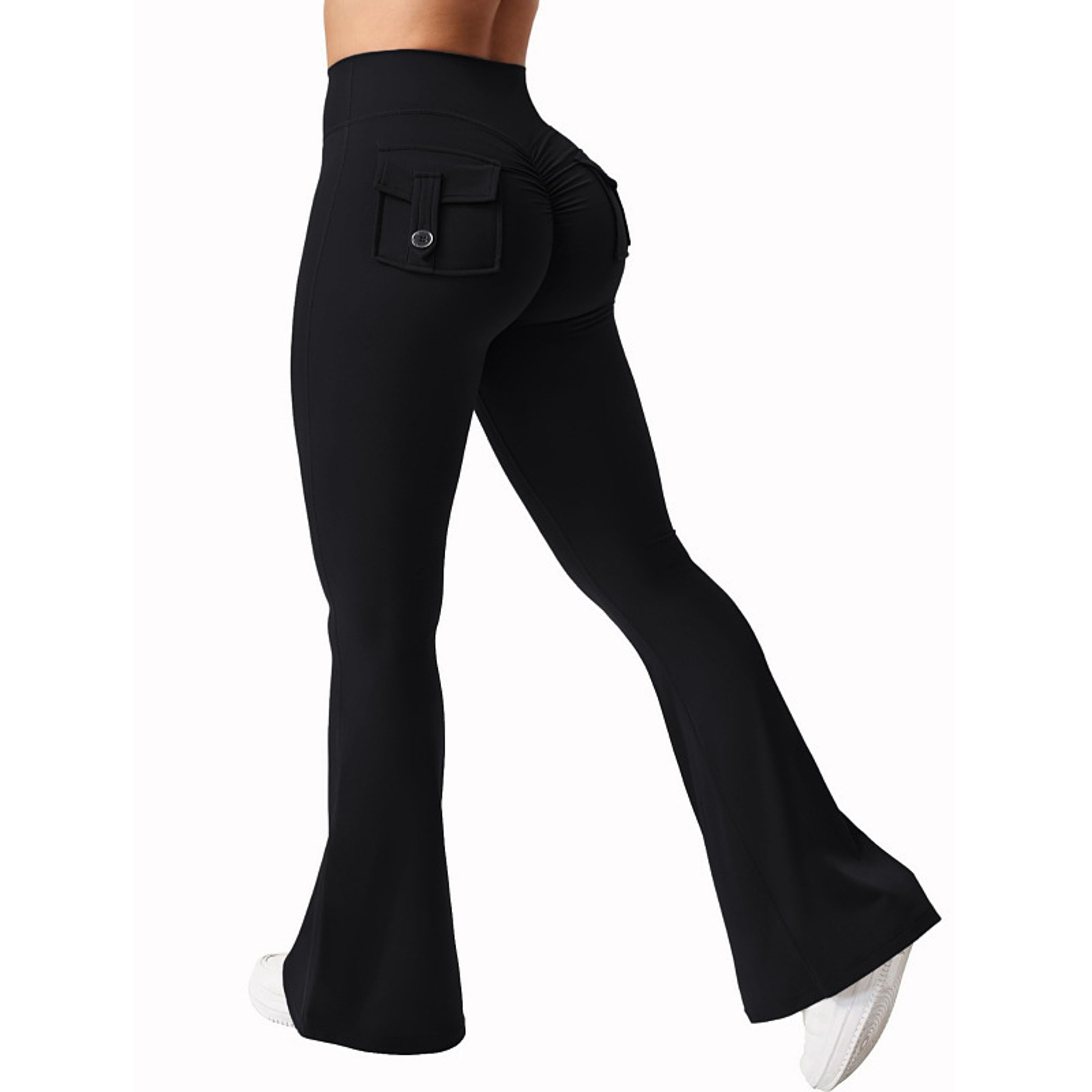 Womens High Waisted Booty Lifting Yoga Leggings with Stretchy Seamless Design – view 11