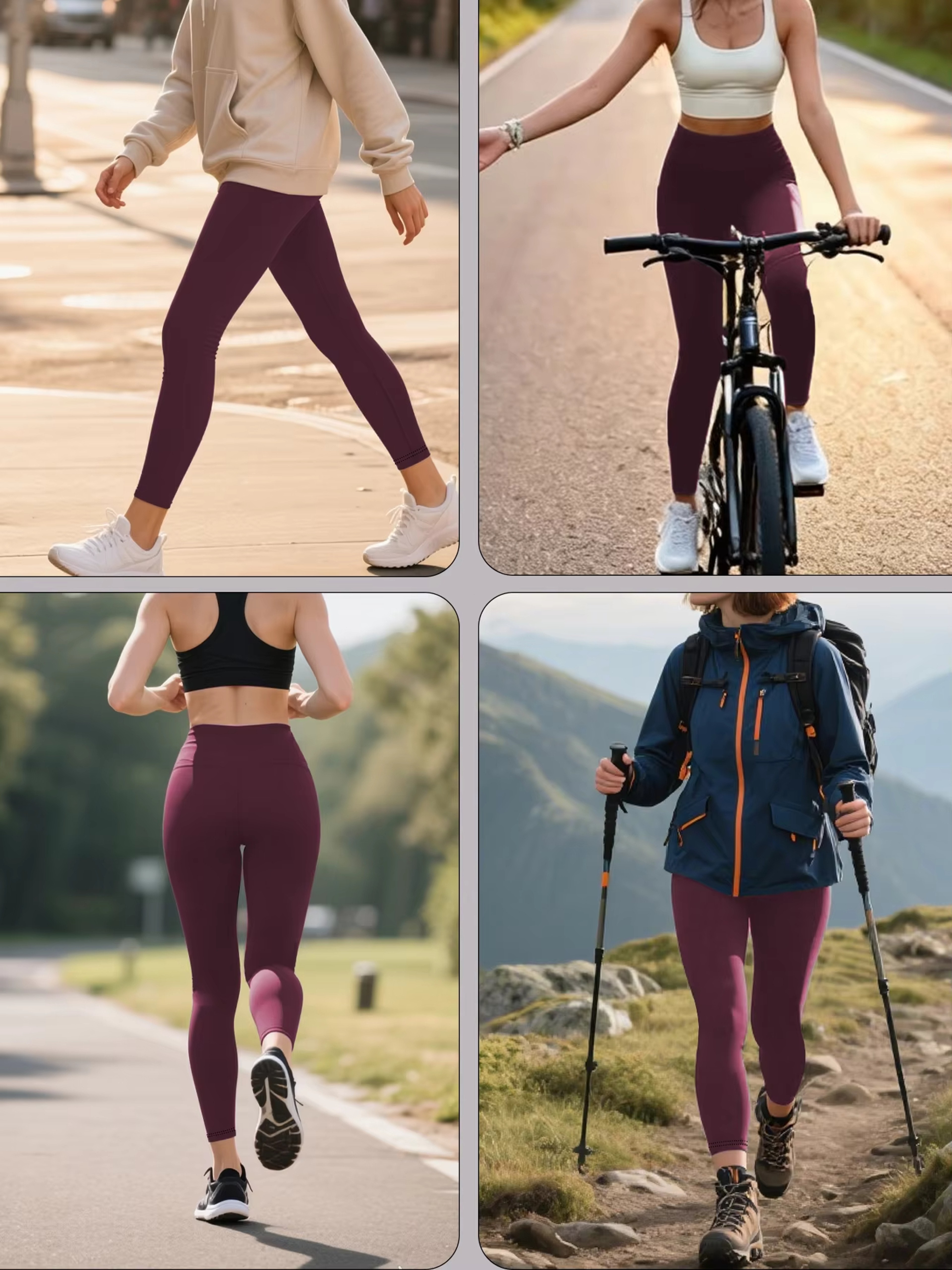 Womens High Waisted Yoga Leggings with Side Pocket for Gym and Running – view 2