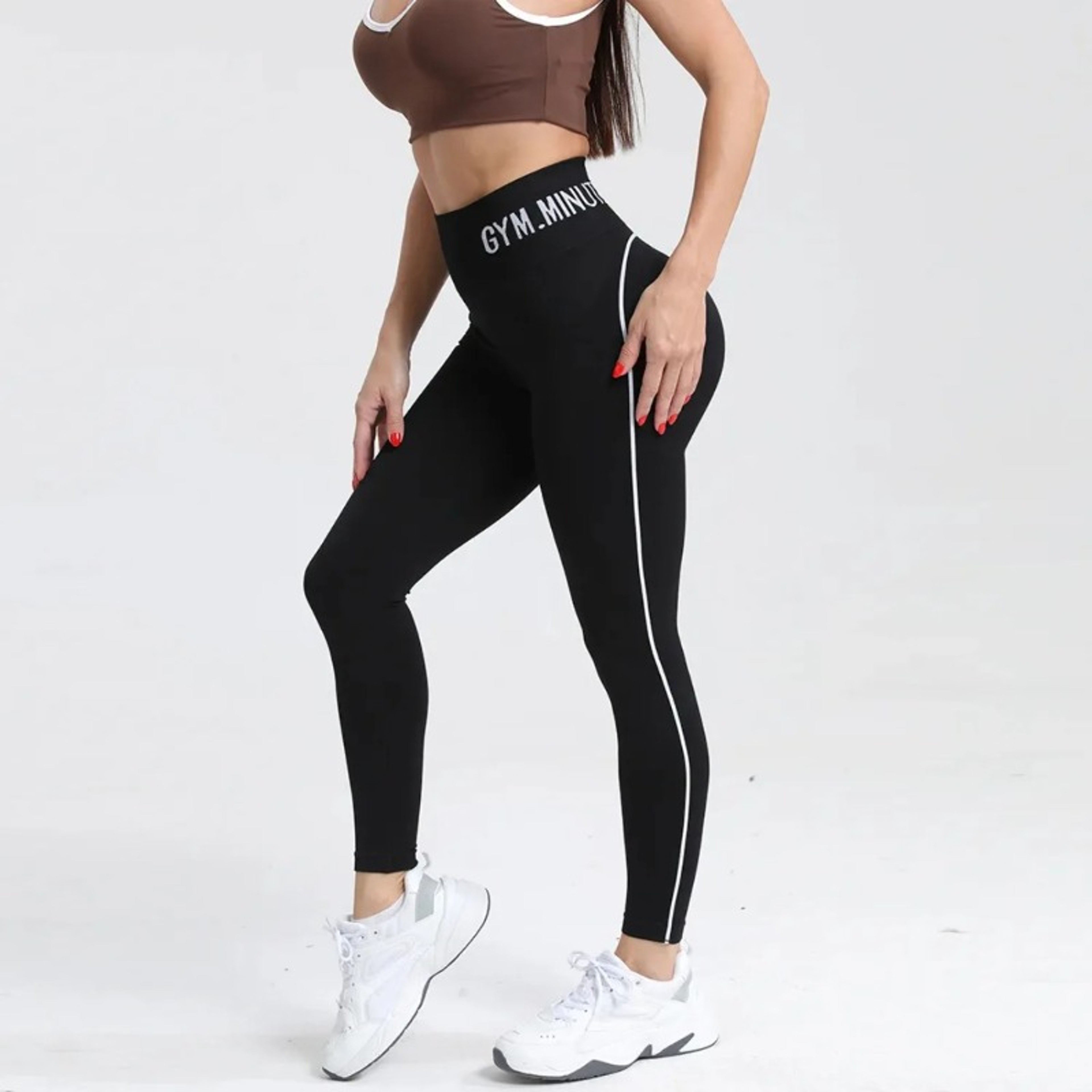 Womens High Waist Seamless Yoga Leggings with Booty Lift and Quick Dry Fabric – view 2
