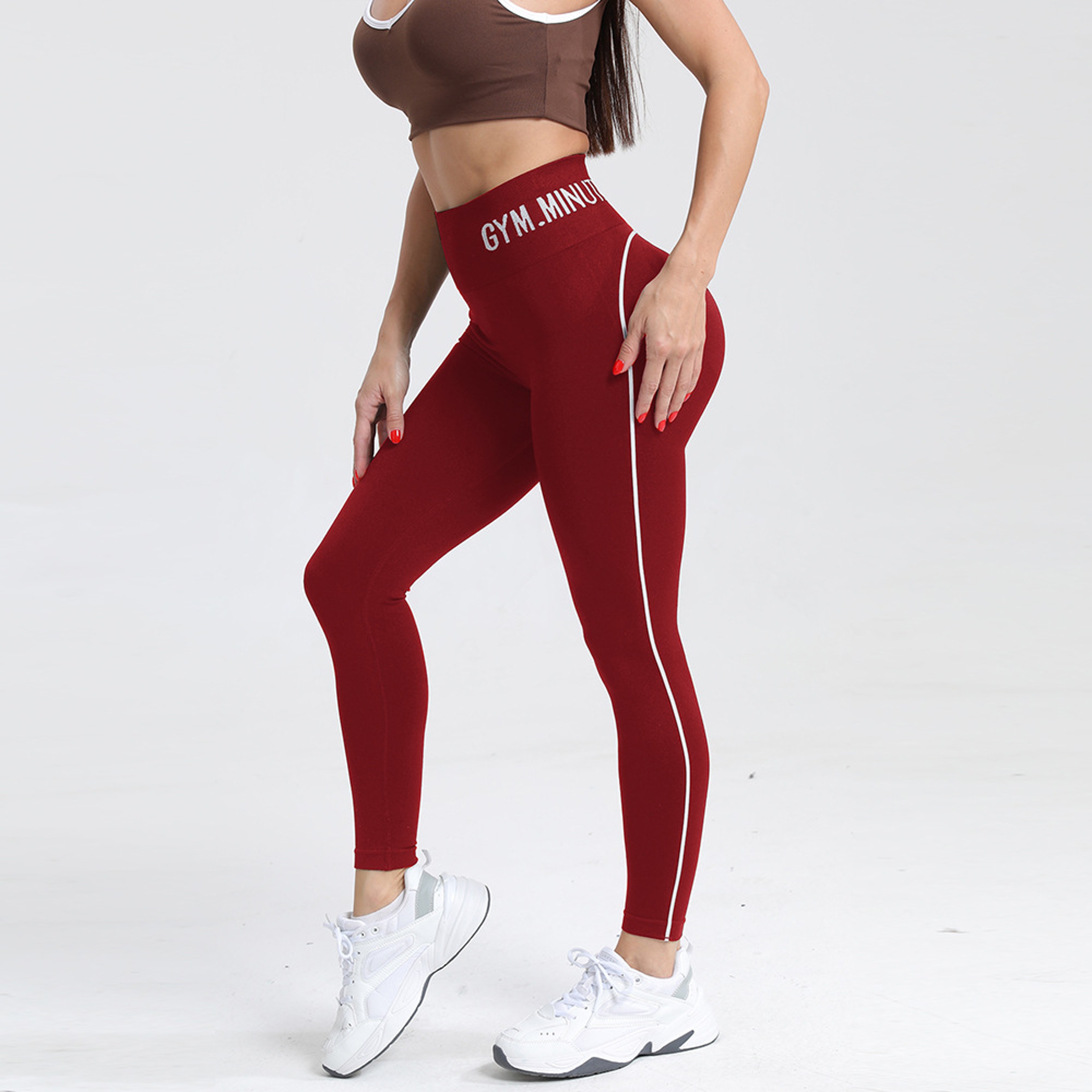Womens High Waist Seamless Yoga Leggings with Booty Lift and Quick Dry Fabric – view 9
